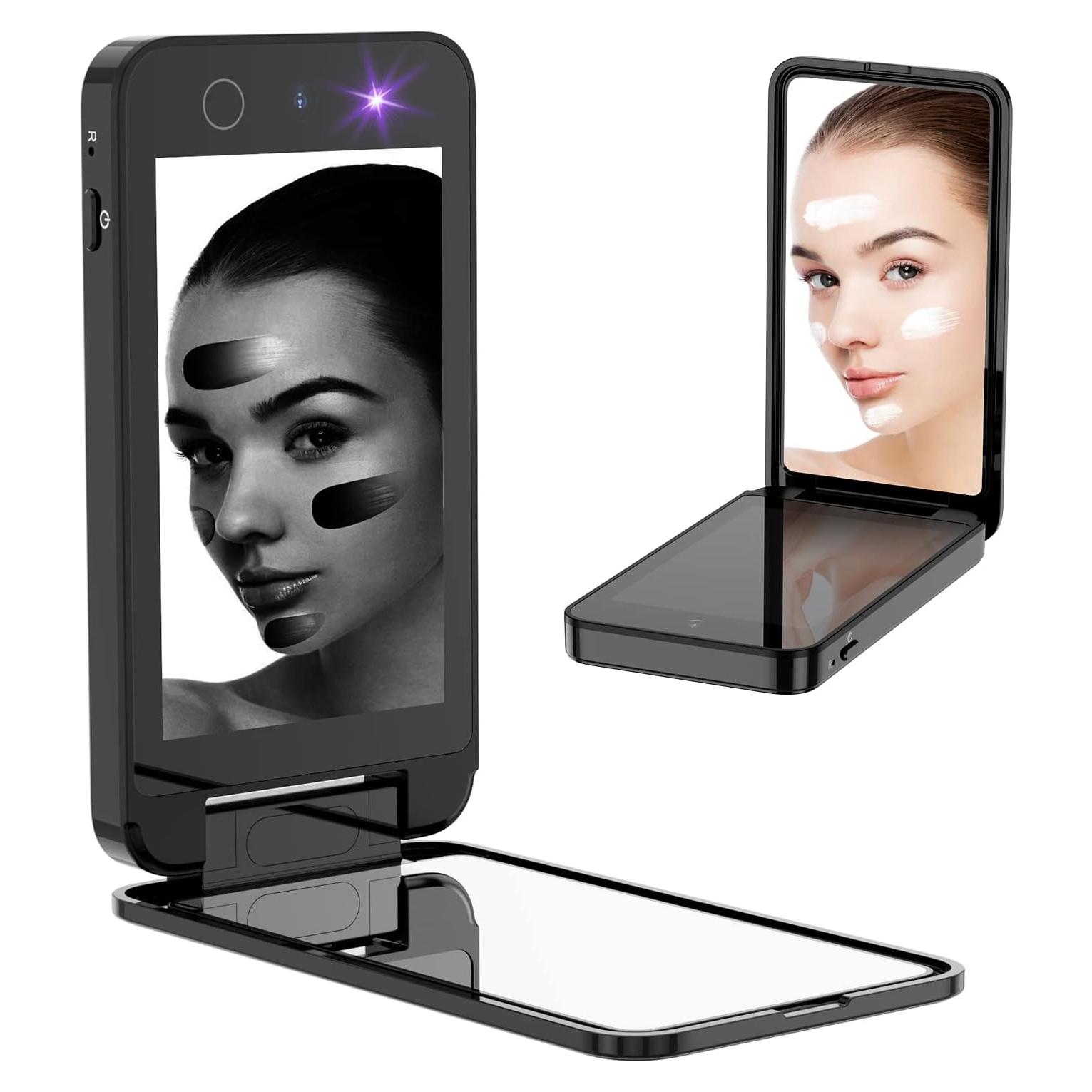 Espejo UV Compacto Vanmirr 4" con Cámara para Protector Solar