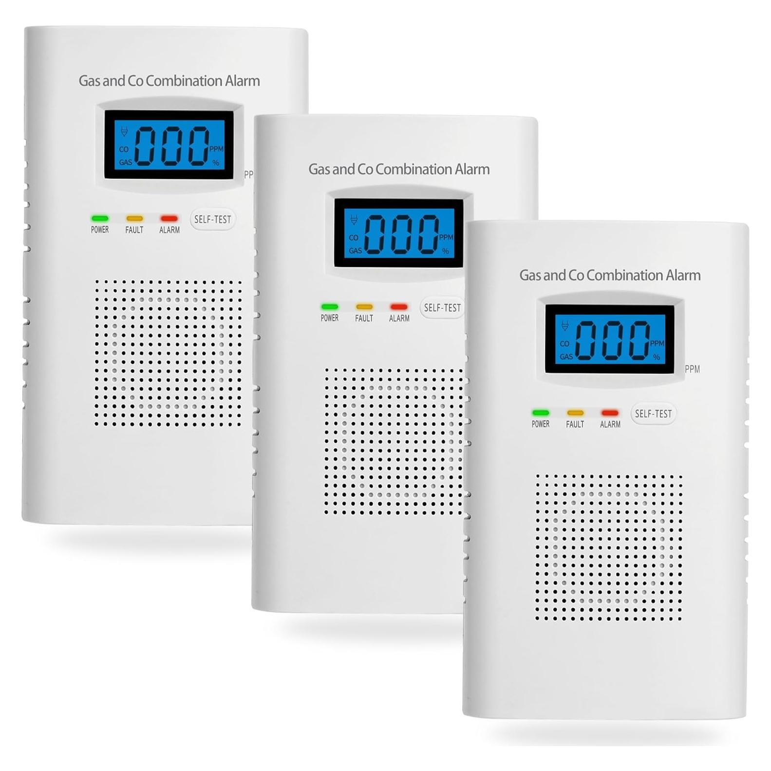 Detector de Gas y Monóxido Hembisen KH-522 3 en 1