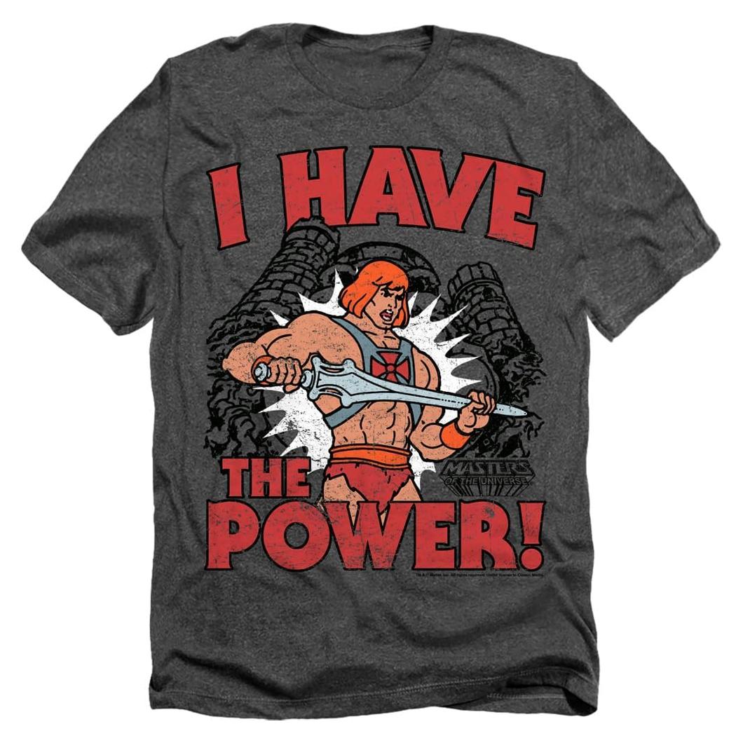 Camiseta Unisex He-Man Popfunk 3XL Carbono 100% Algodón