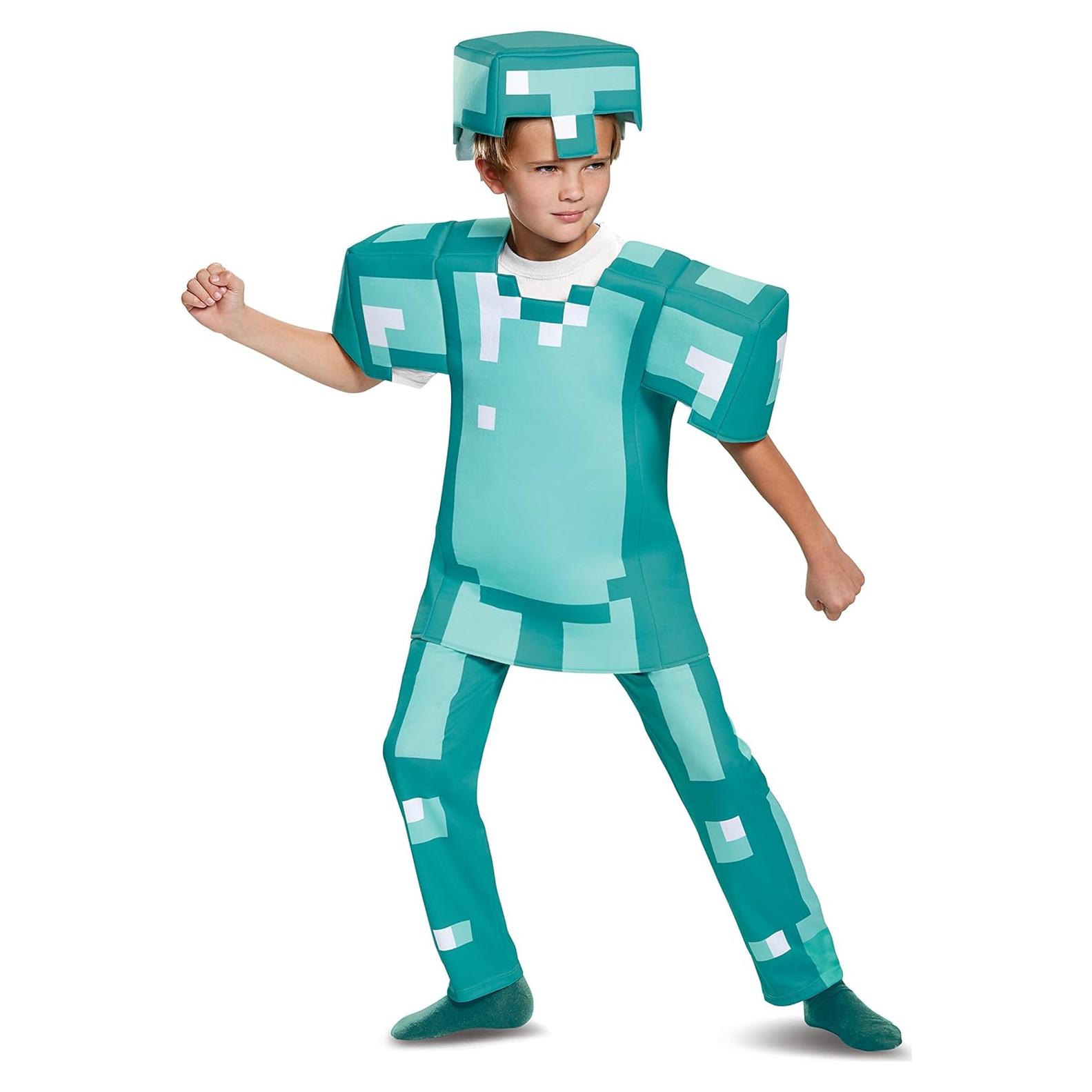 Disfraz Deluxe Armadura de Diamante Minecraft Niños L (10-12)