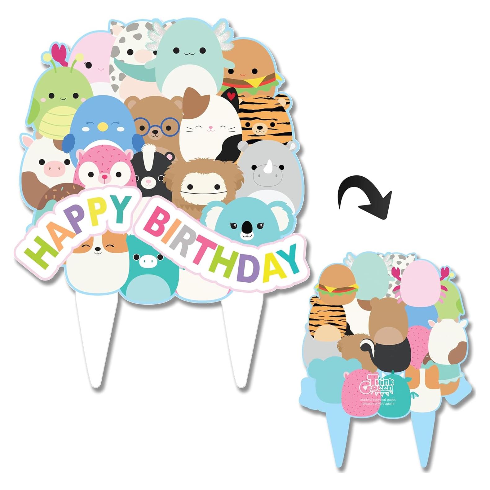 Adorno de Pastel Squishmellow Ecológico 17.78x24.13cm