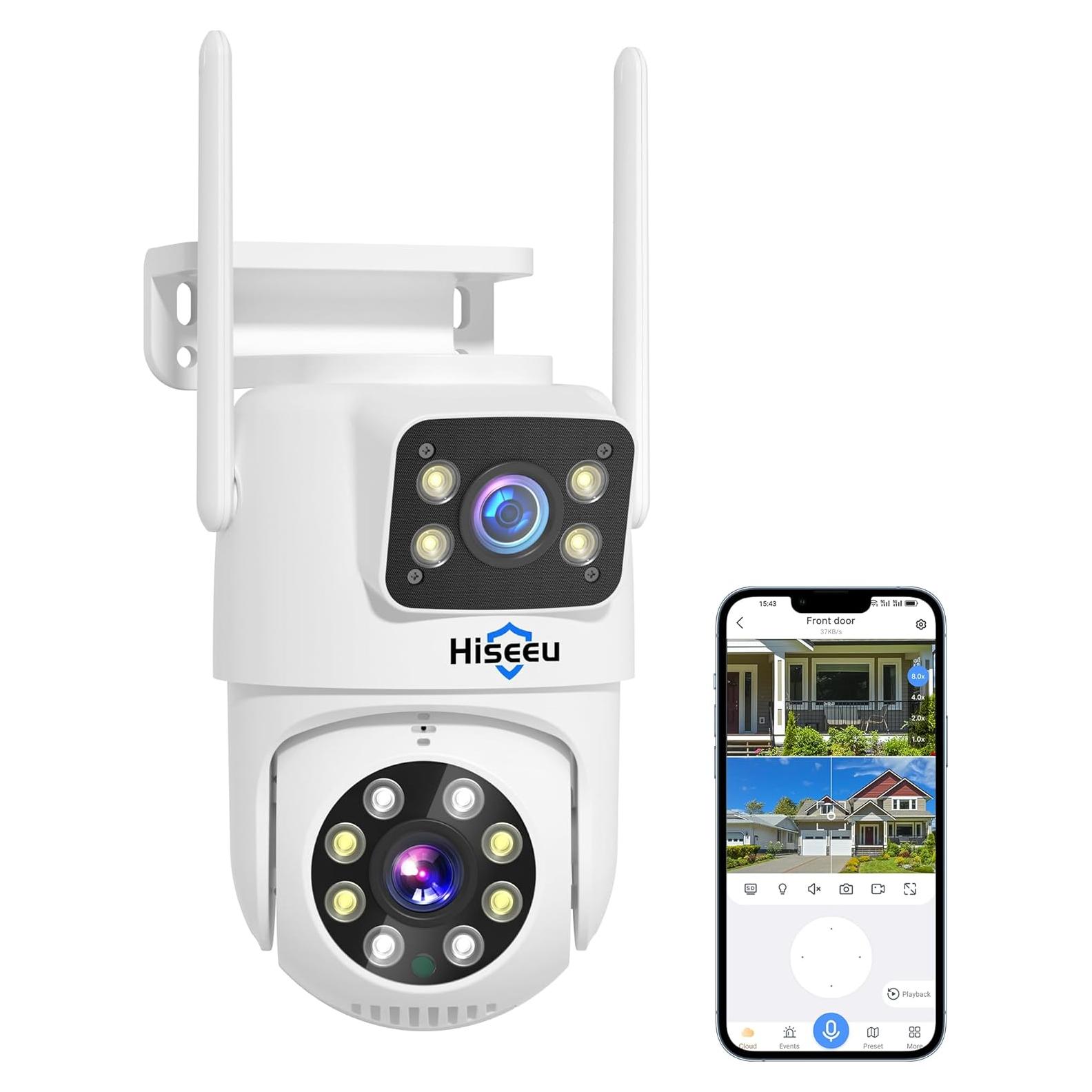 Cámara de Seguridad Inalámbrica Hiseeu TZ-HB312, 1296p, IP65