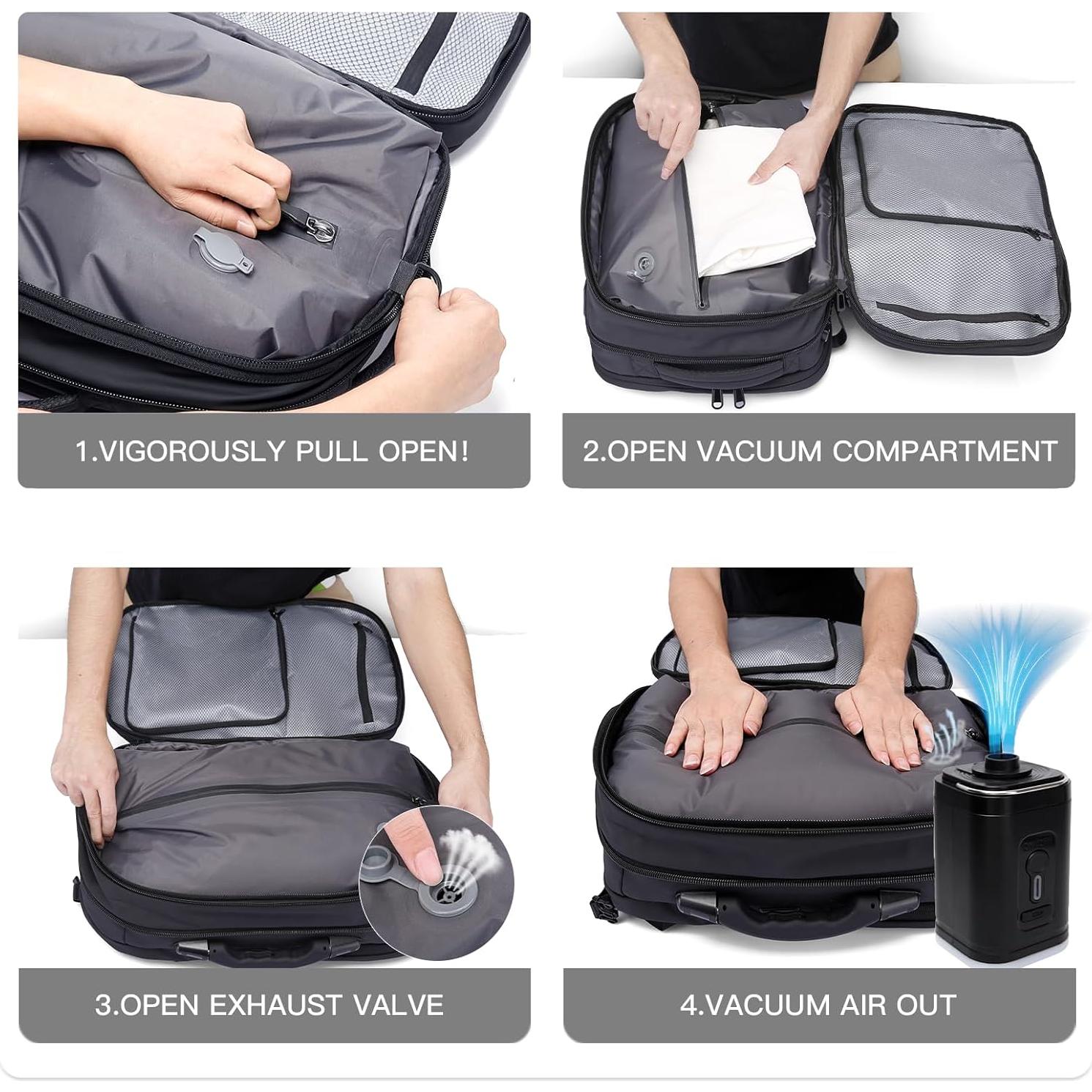 Mochila BANGE al vacío 70L impermeable con bomba eléctrica