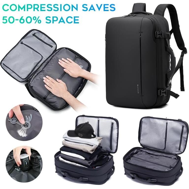 Mochila BANGE al vacío 70L impermeable con bomba eléctrica