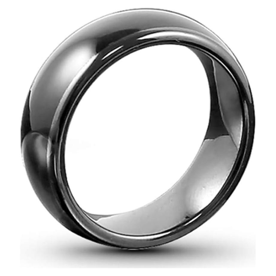 Anillo inteligente RFID T5577 Hecere 17mm Cerámica Negra