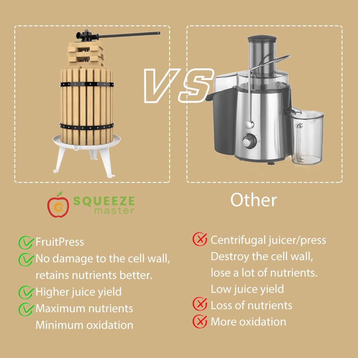 Prensa de Frutas SQUEEZE master 18L Exprimidor Vintage