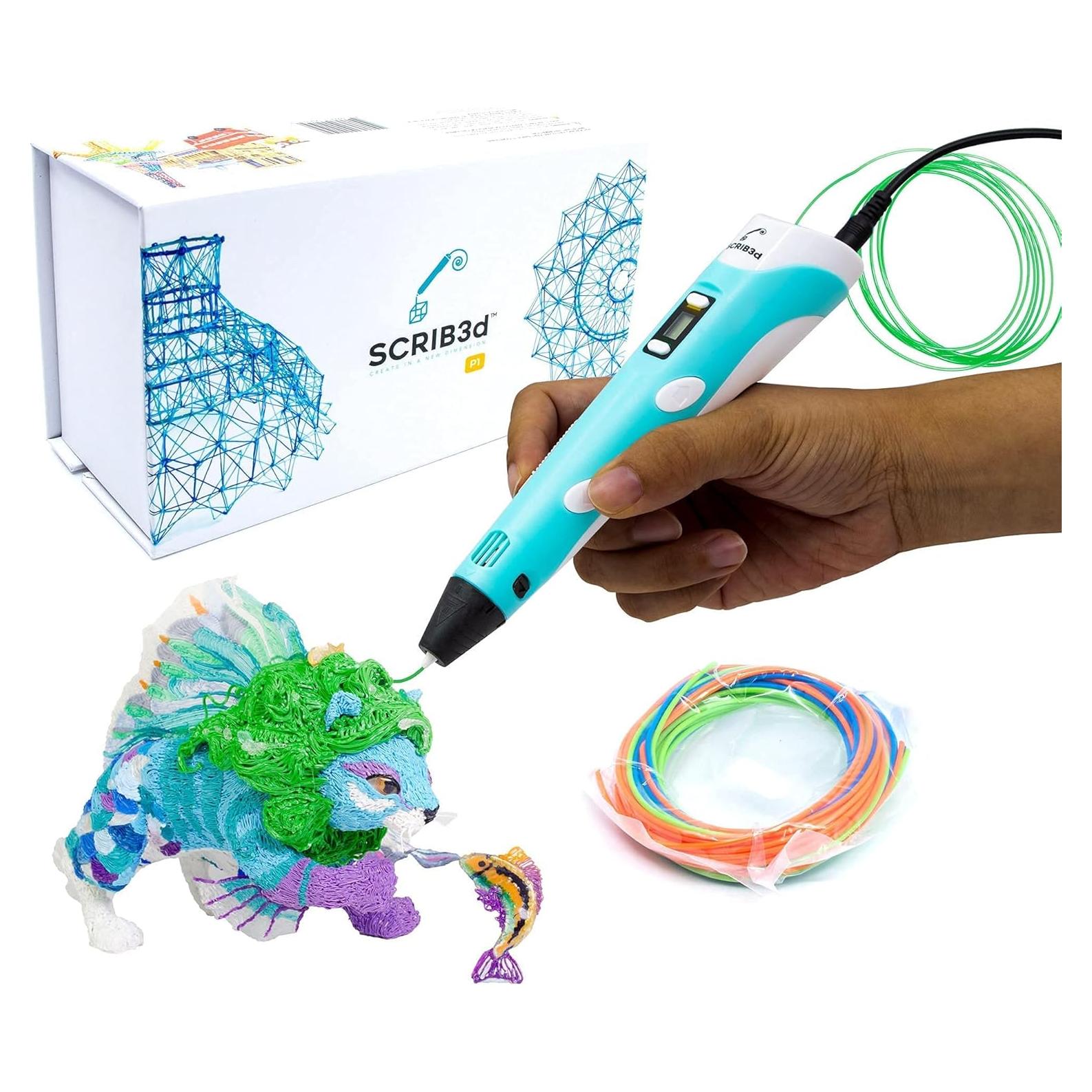 Bolígrafo 3D SCRIB3D P1 con Pantalla y Filamento PLA
