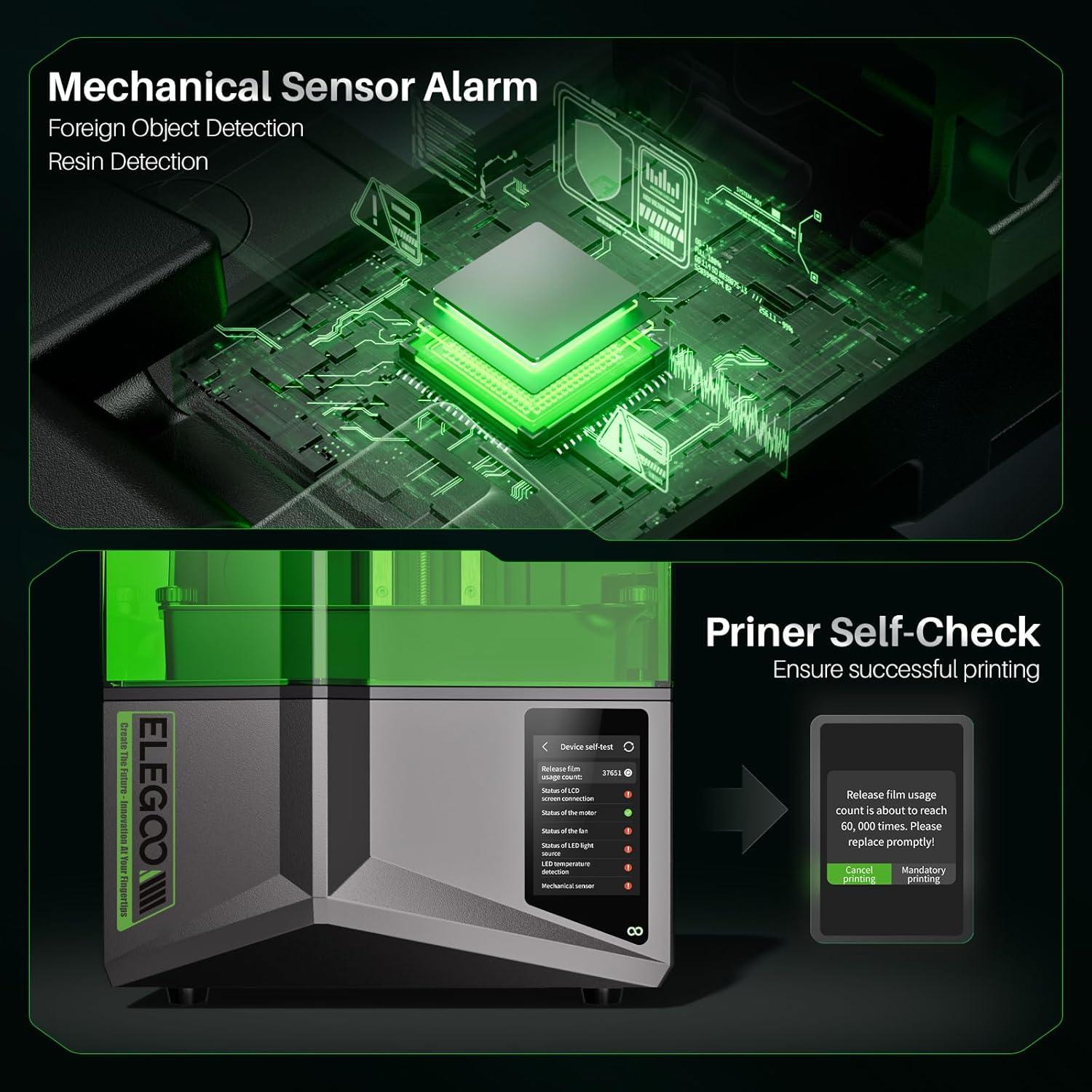 Impresora 3D ELEGOO Saturn 4 12K LCD 10" Automática