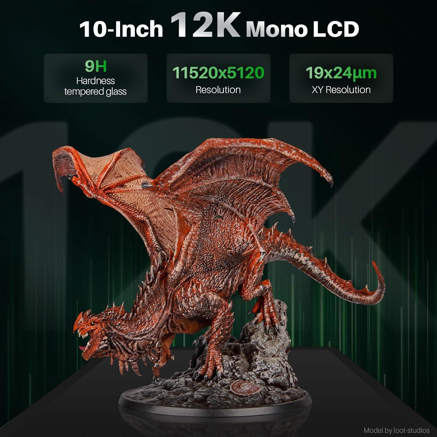 Impresora 3D ELEGOO Saturn 4 12K LCD 10" Automática