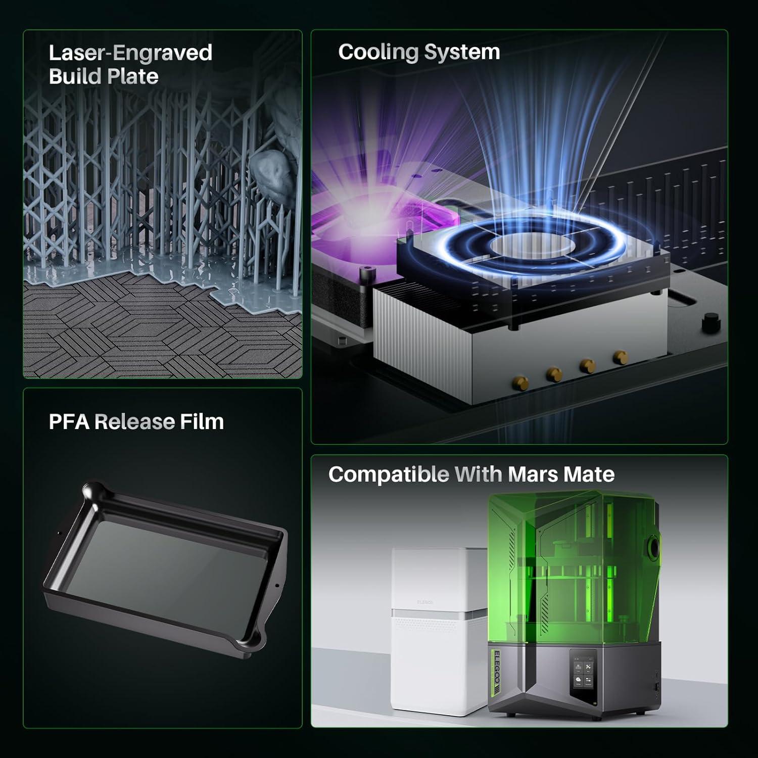 Impresora 3D ELEGOO Saturn 4 12K LCD 10" Automática