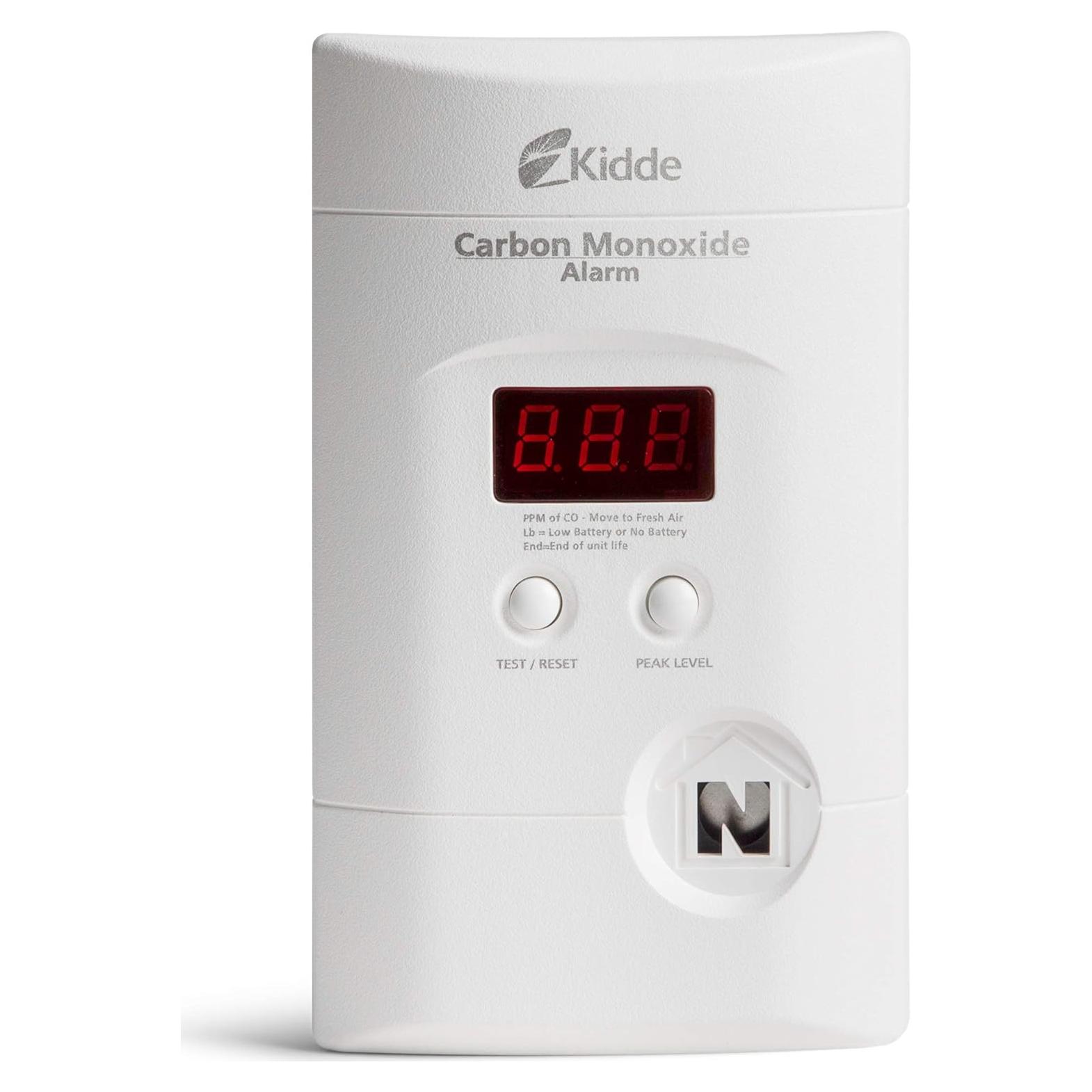 Detector de Monóxido de Carbono Kidde KN-COPP-3 Enchufable con Pantalla Digital