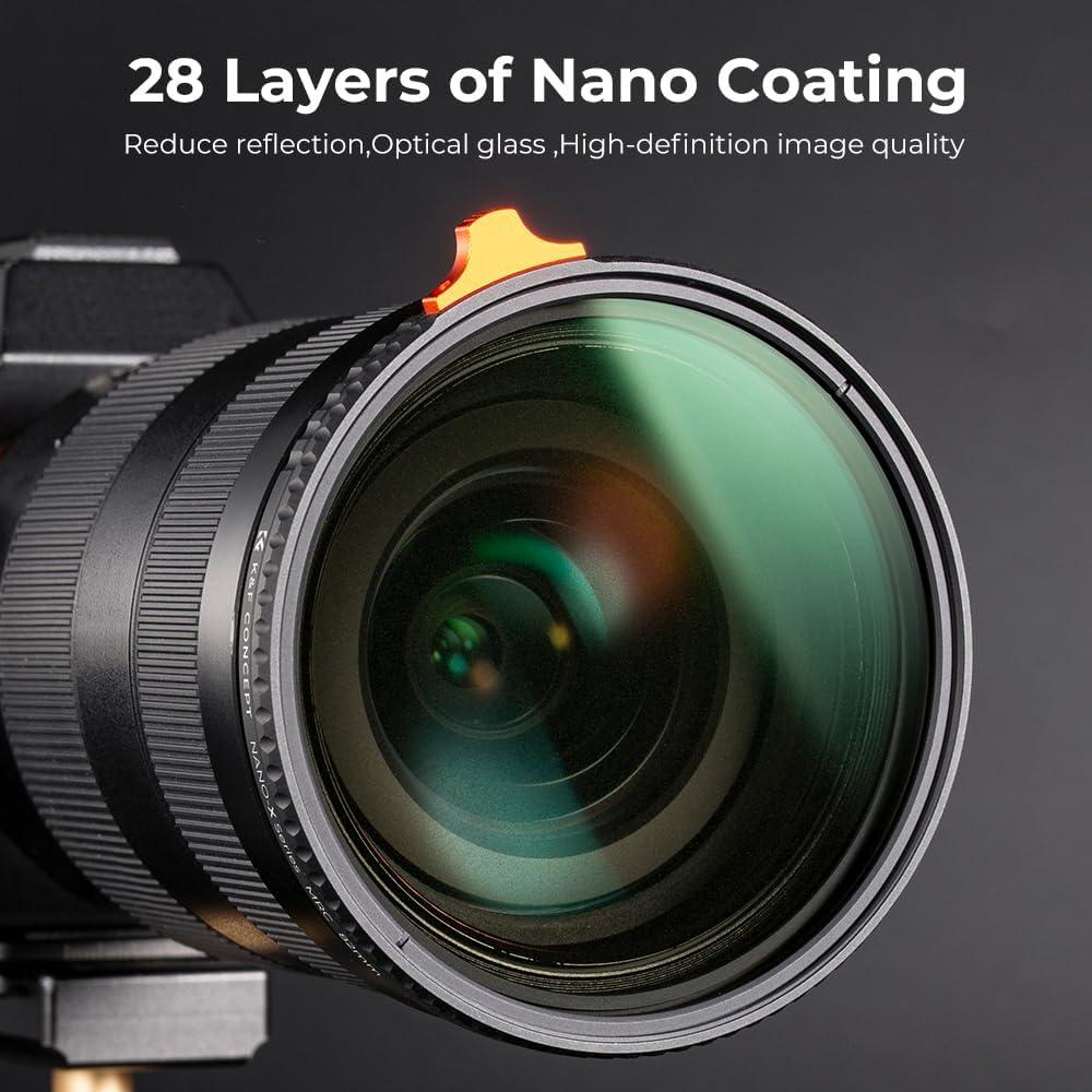 K&F CONCEPT 49mm Black Diffusion 1/4 Effect & Variable ND2-ND32 ND Filter 2-in-1 for Camera Lens with 28 Multi-Layer Coatings (Nano-X Series)
