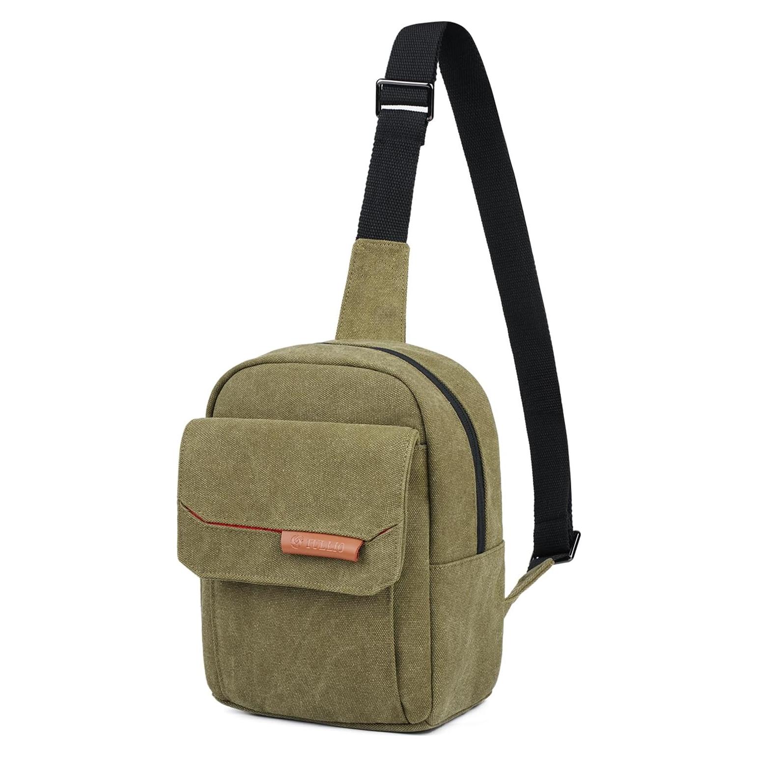Bolsa de cámara TULLIO pequeña impermeable verde militar