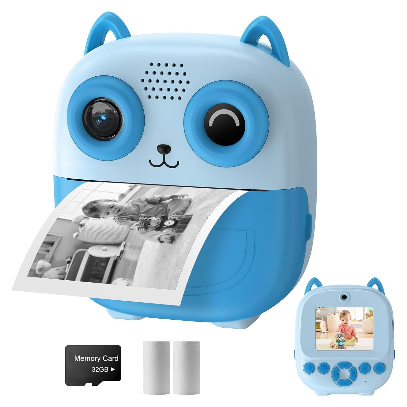 Cámara Instantánea Tosisot S5 para Niños 24MP Azul