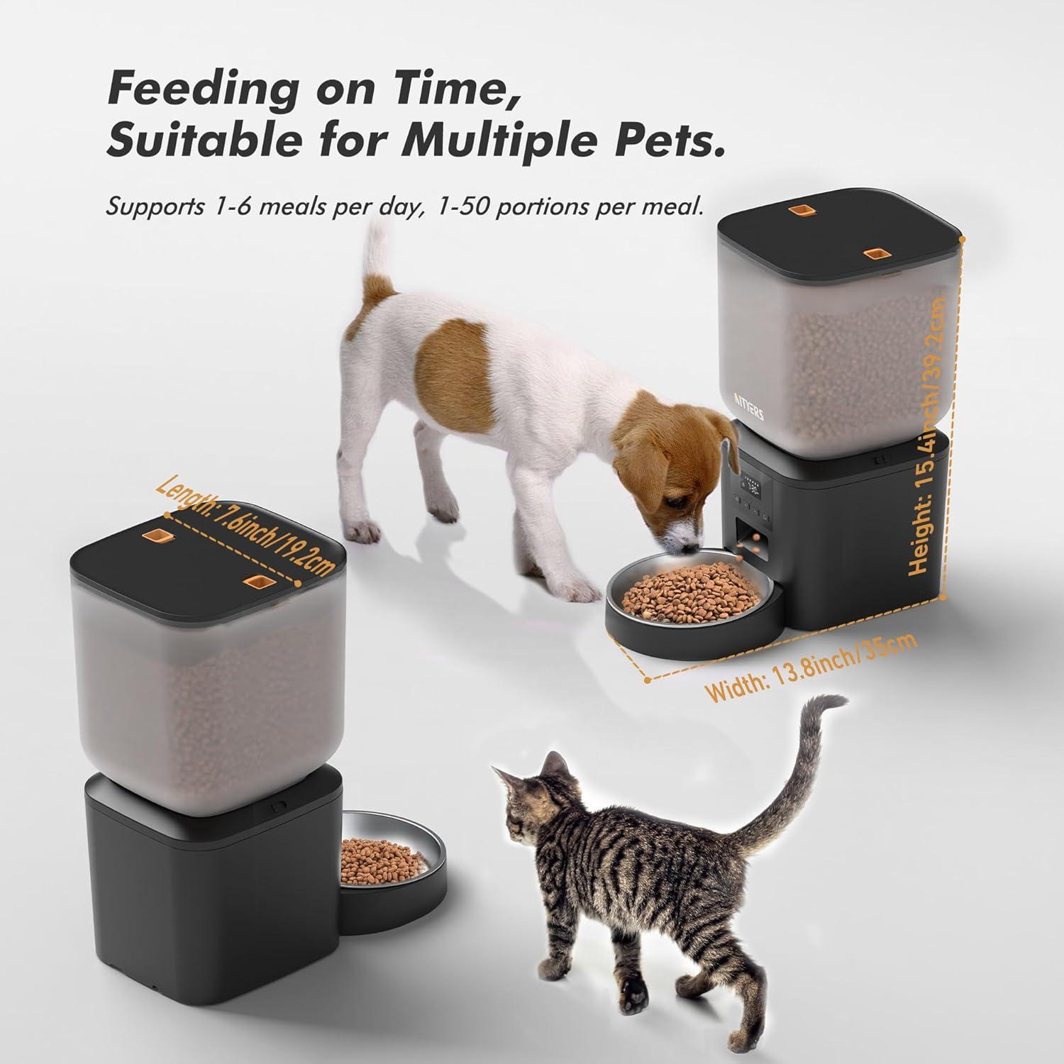 Dispensador Automático de Comida Nityers 8L para Perros y Gatos