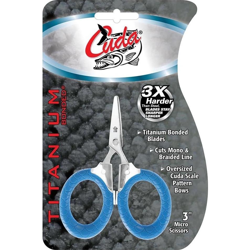 Tijeras Micro Cuda 3" para Cortar Trenzado y Mono