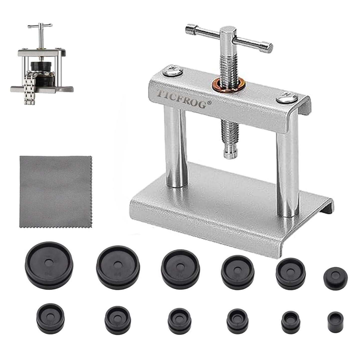 Juego de Herramientas TICFROG para Reloj - Prensa y Reemplazo Batería