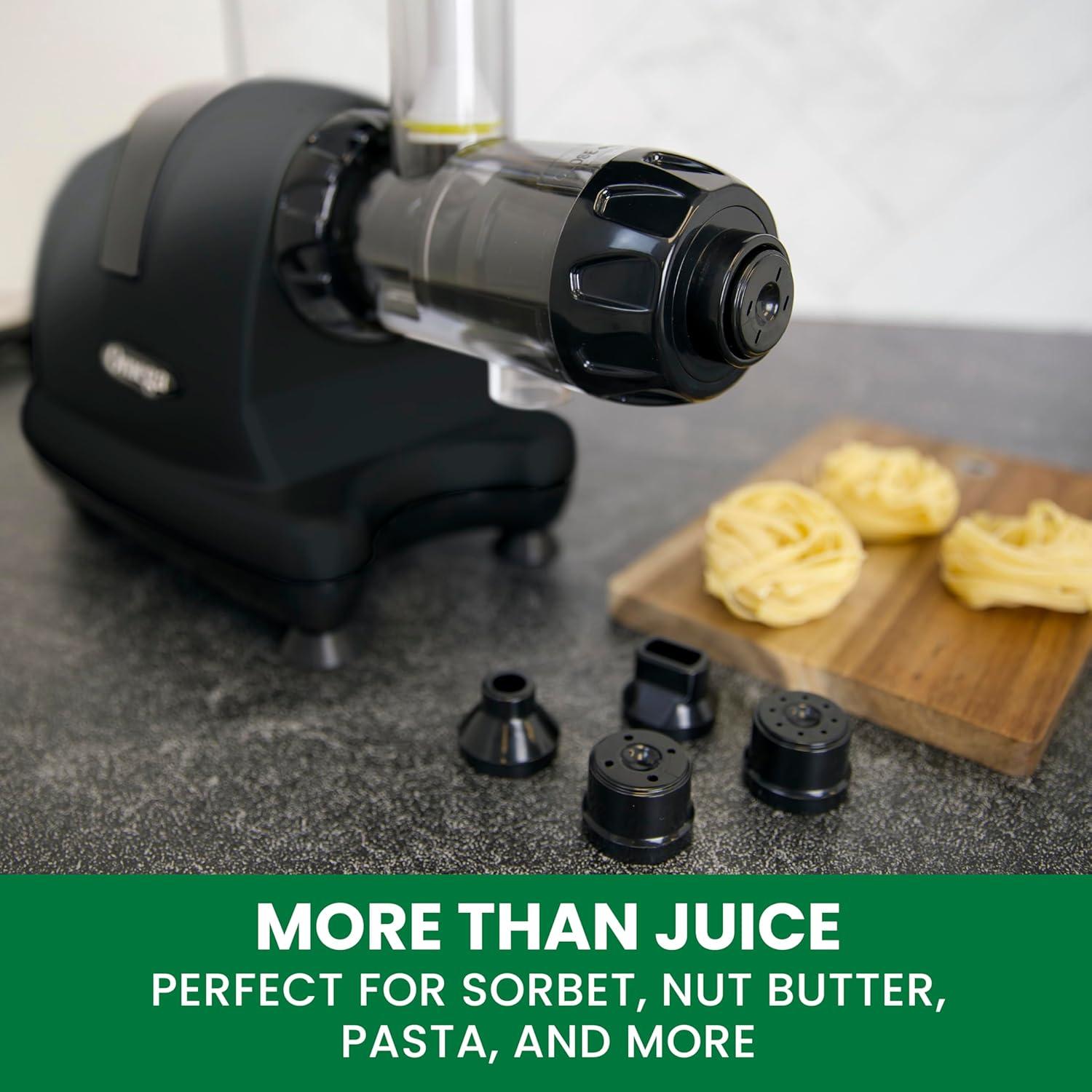 Exprimidor de Prensa Fría Omega J8006HDBLK 200W Negro