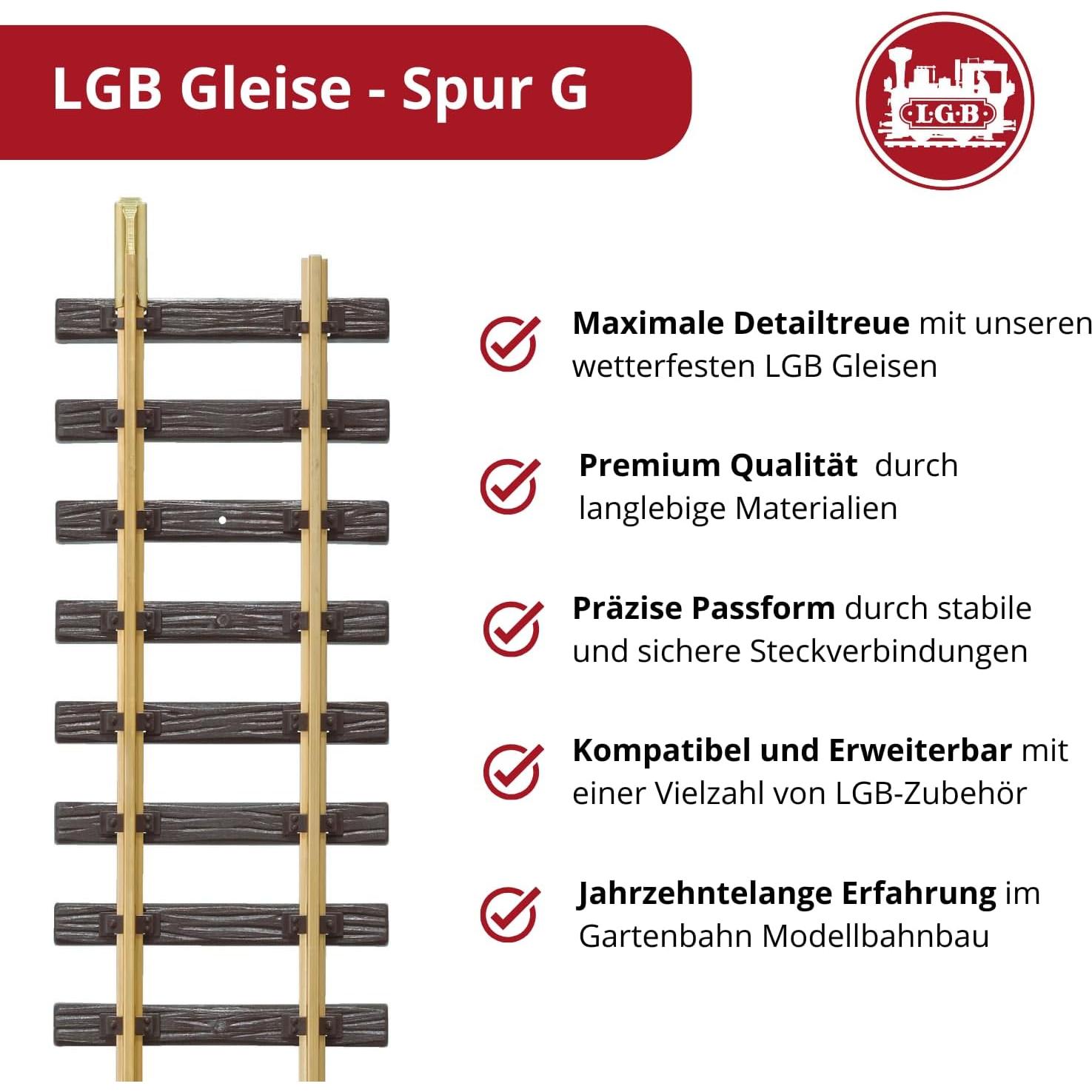 Parachoques de Riel Doblado LGB 10320 para Tren Escala G