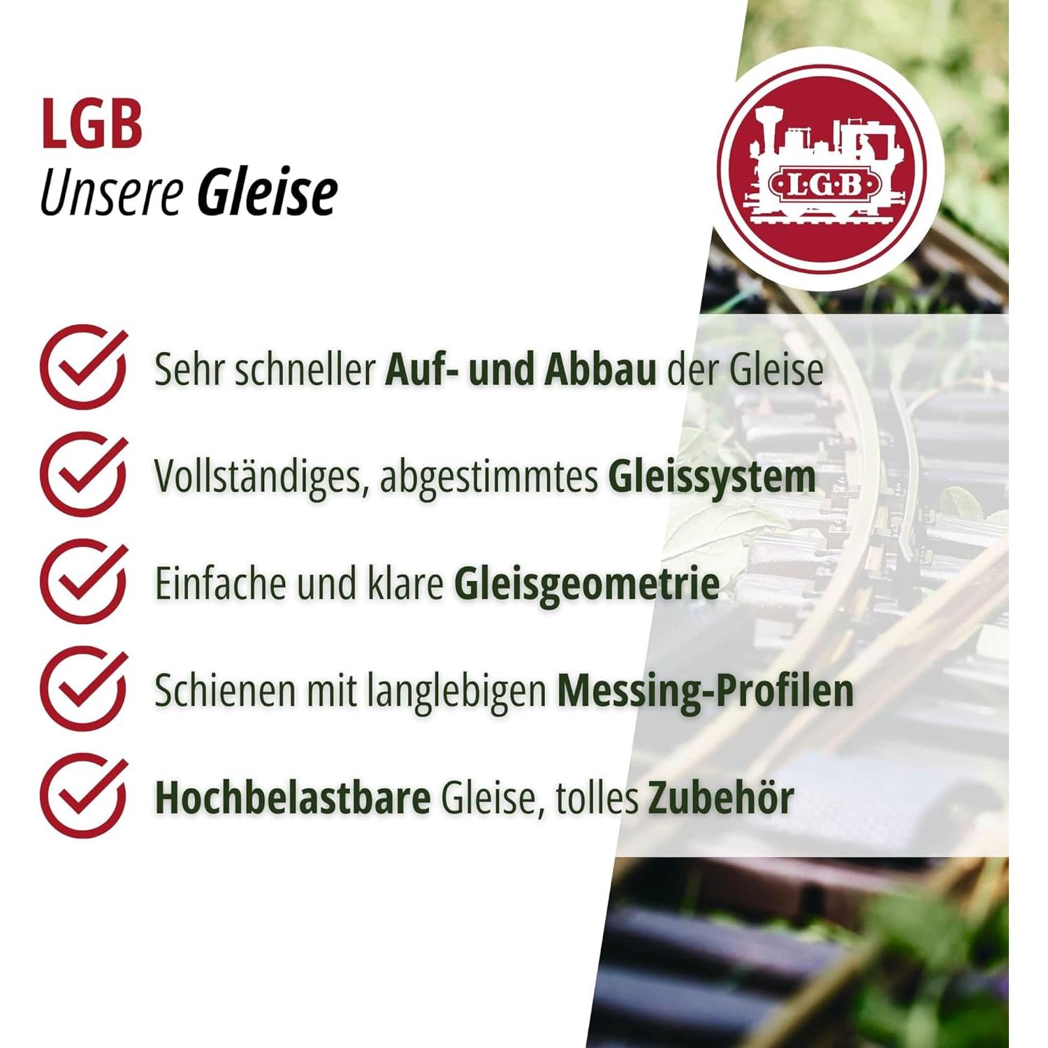 Parachoques de Riel Doblado LGB 10320 para Tren Escala G