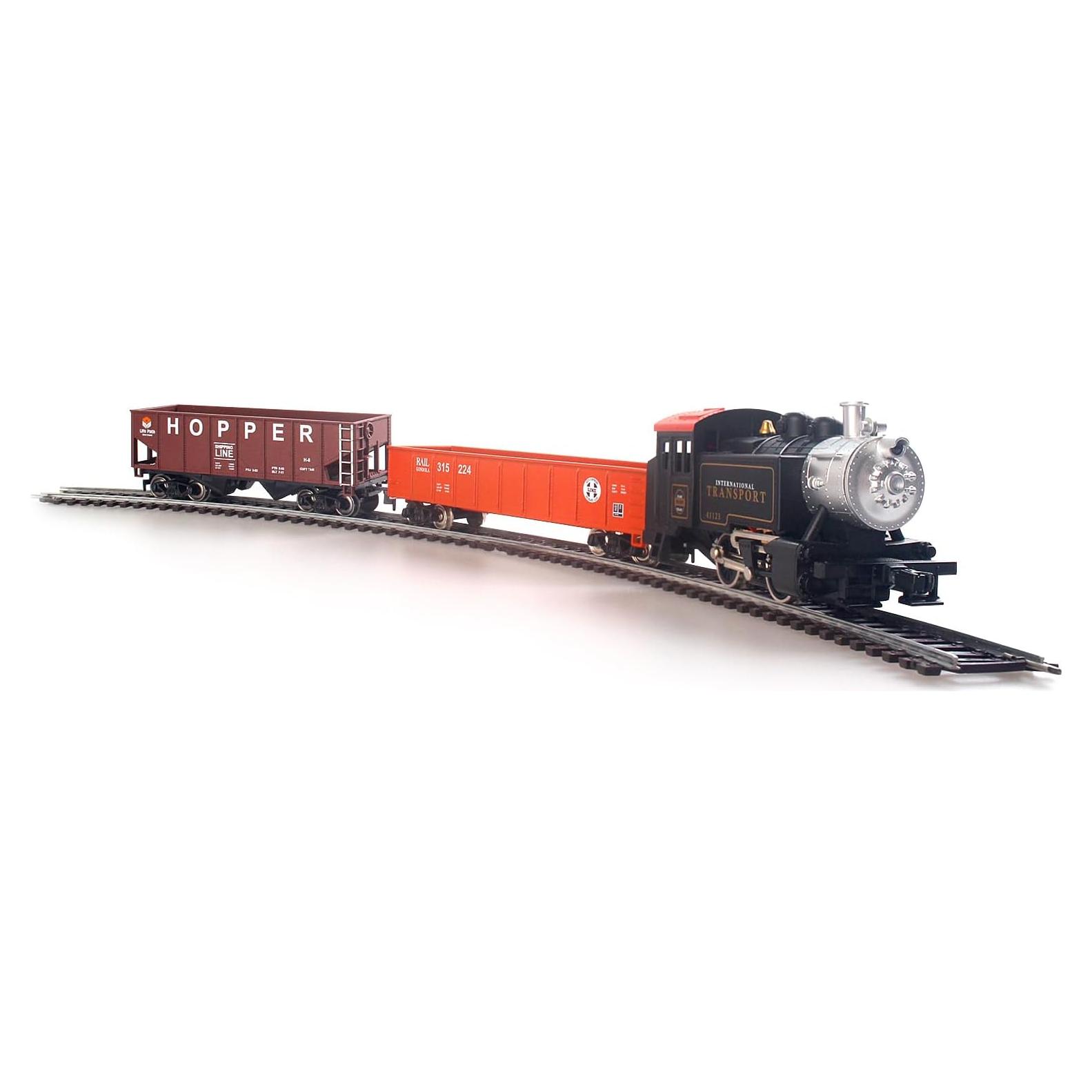 Conjunto de trenes eléctricos HO HRZPACT locomotora negra control remoto