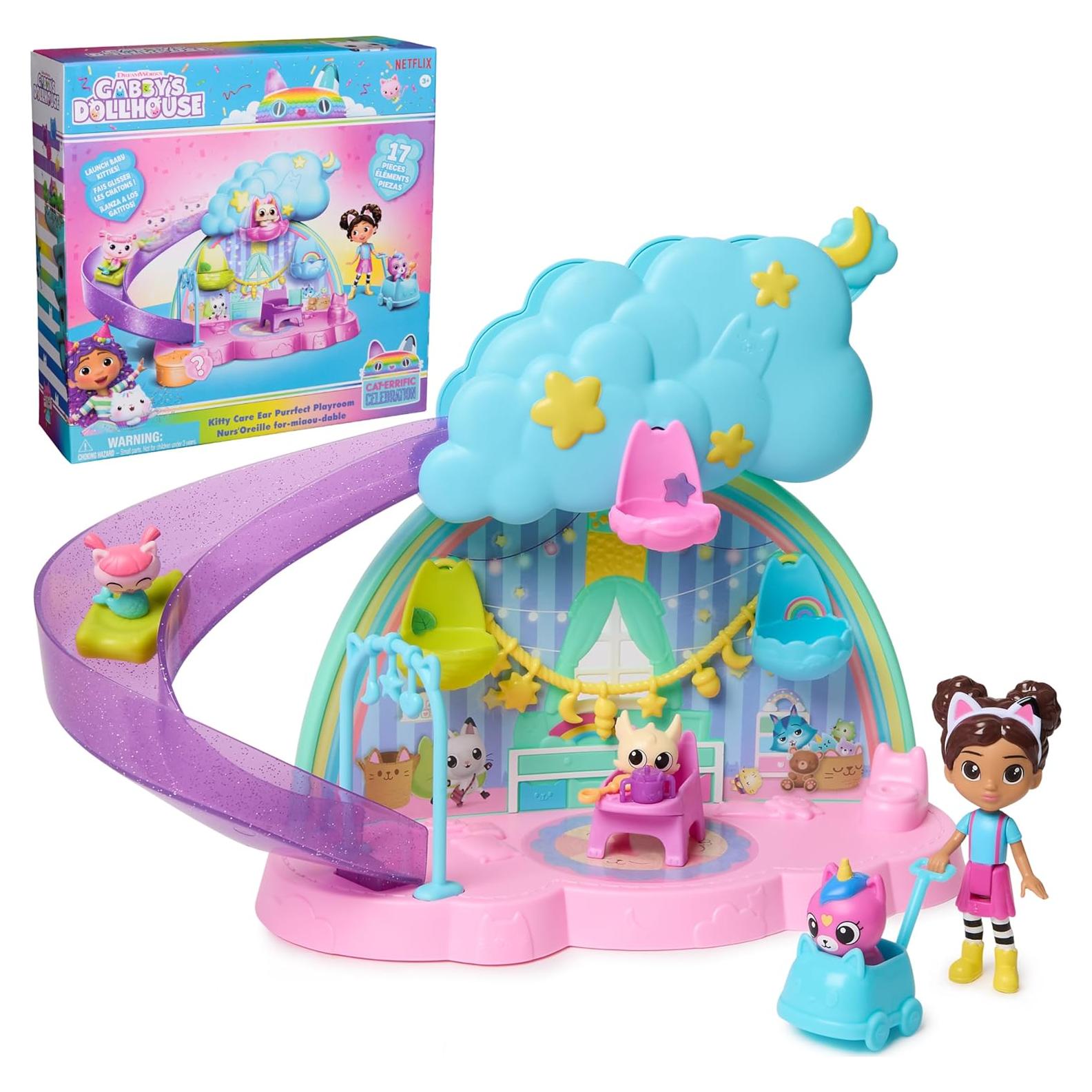 Set de Juego Gabby's Dollhouse Kitty Care - 17 Piezas