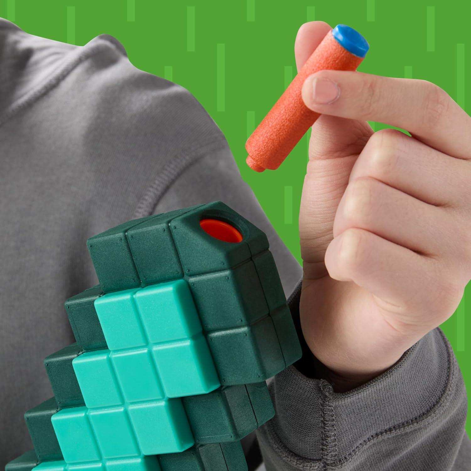 Espada Nerf Minecraft Diamante Blaster 2 en 1 con 8 Dardos