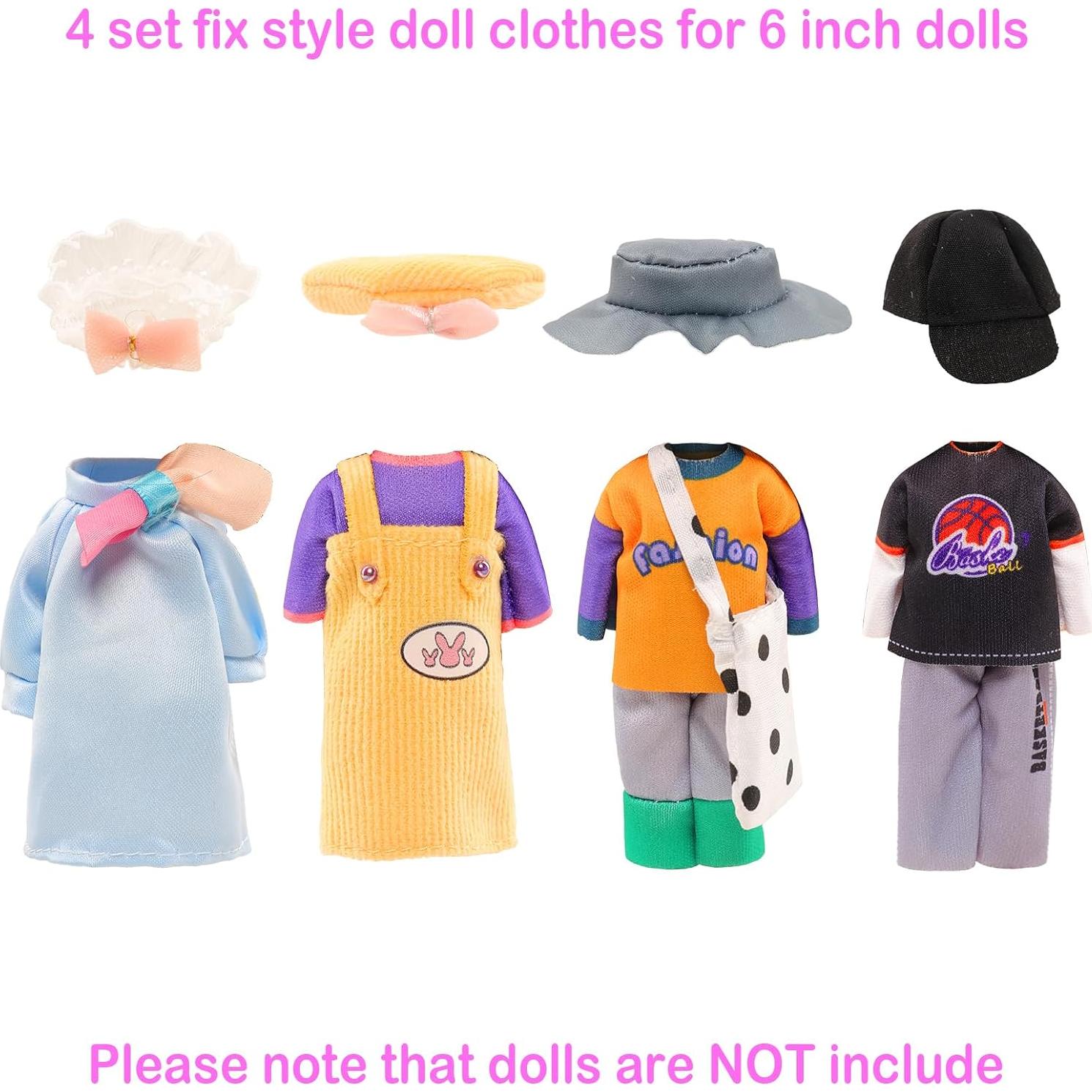 Conjunto de Ropa y Accesorios para Muñeca 29 Pcs HONLAELLA