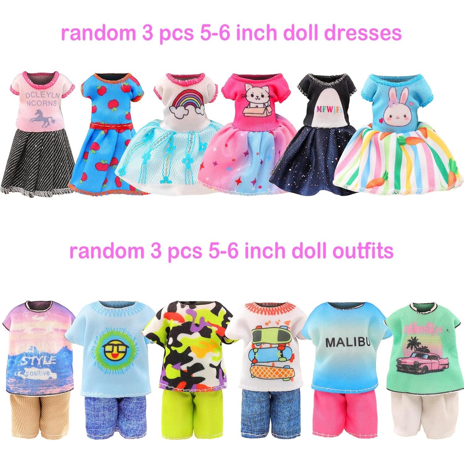Conjunto de Ropa y Accesorios para Muñeca 29 Pcs HONLAELLA