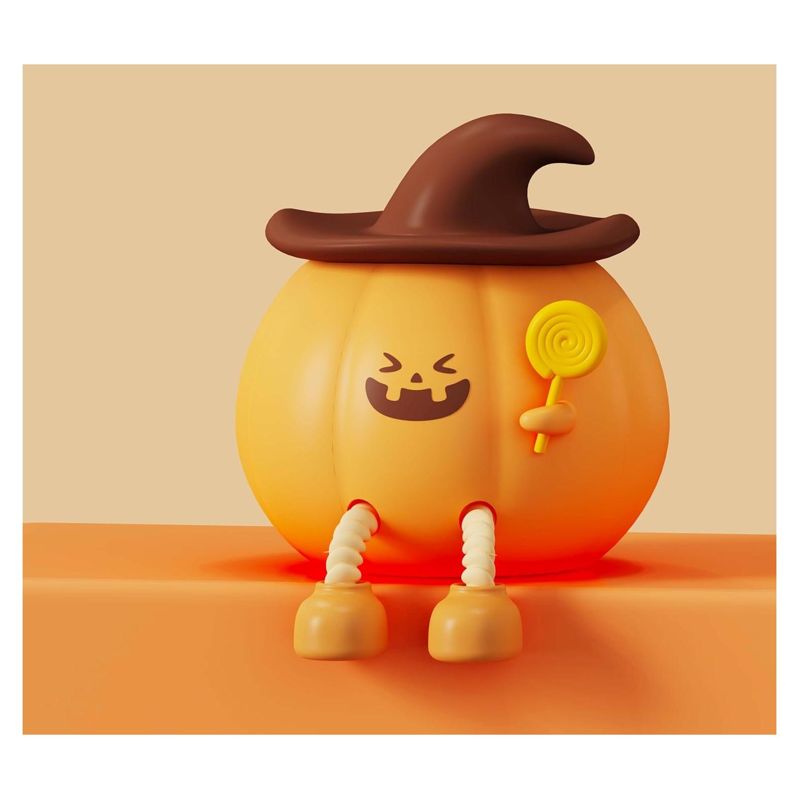 Luz Nocturna Calabaza Yinken Recargable para Niños