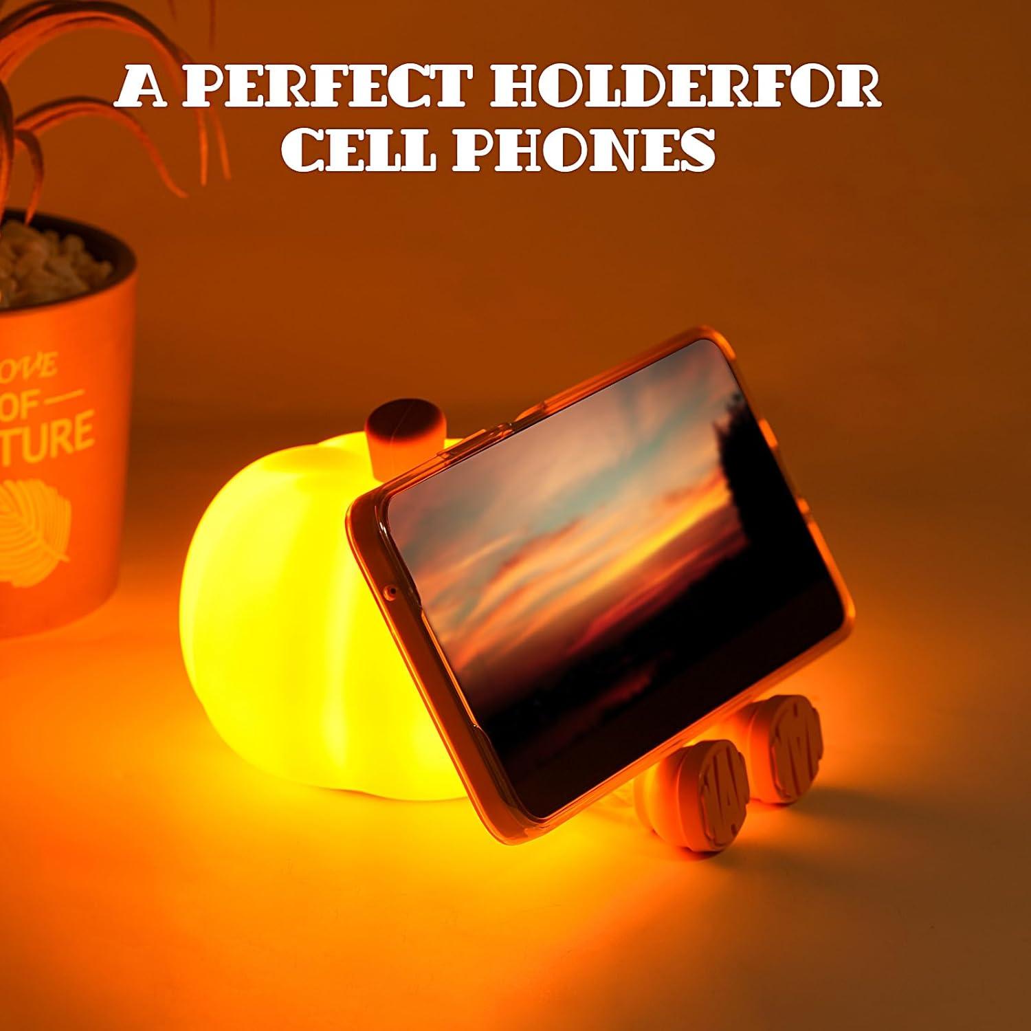 Luz Nocturna de Calabaza Dylviw LED Táctil Recargable 3 Niveles