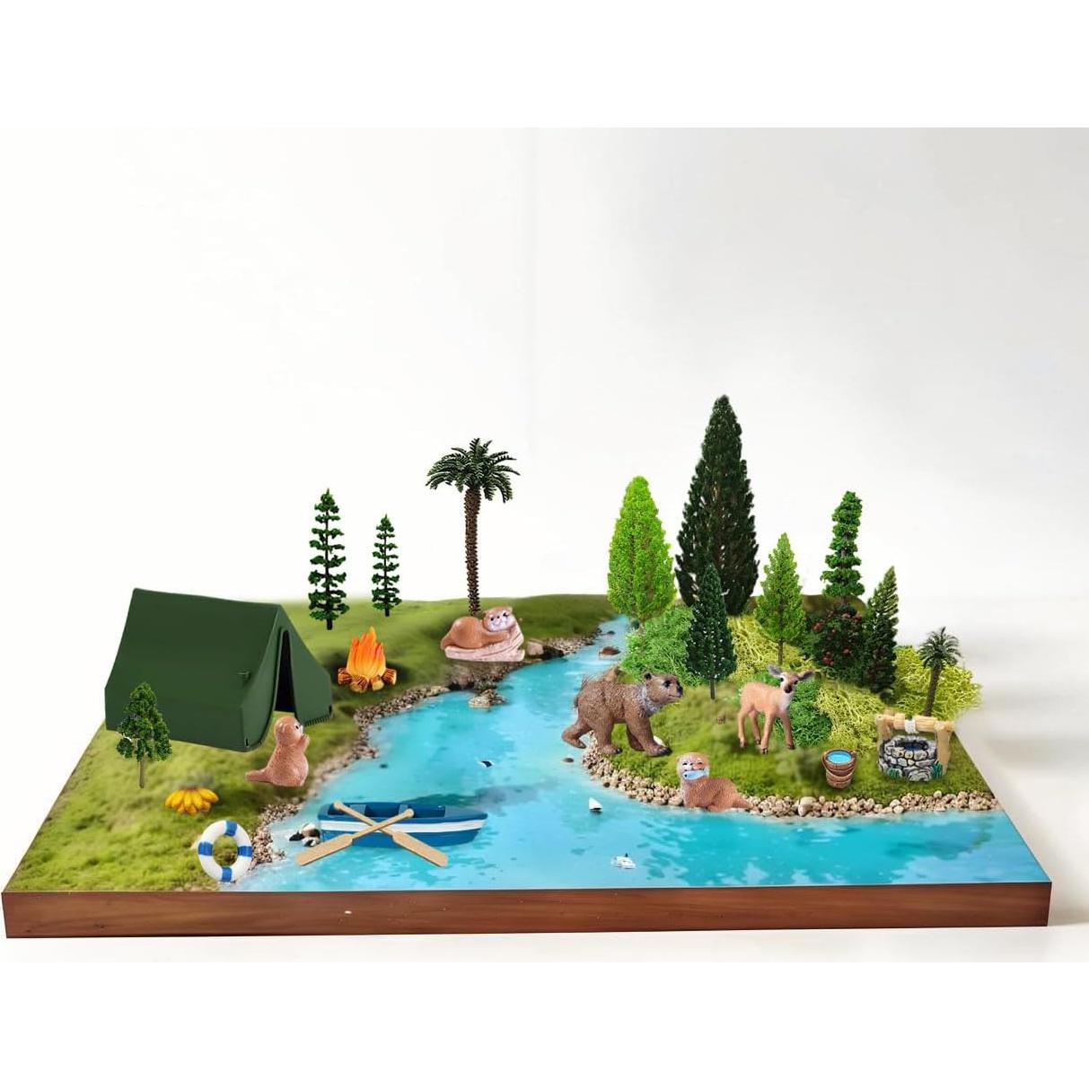 Kit de Accesorios de Jardín en Miniatura 32 Pcs QuarenDen