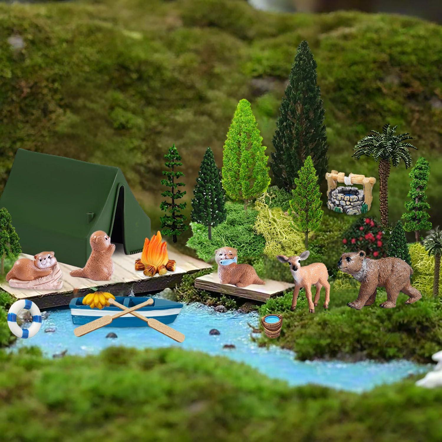 Kit de Accesorios de Jardín en Miniatura 32 Pcs QuarenDen