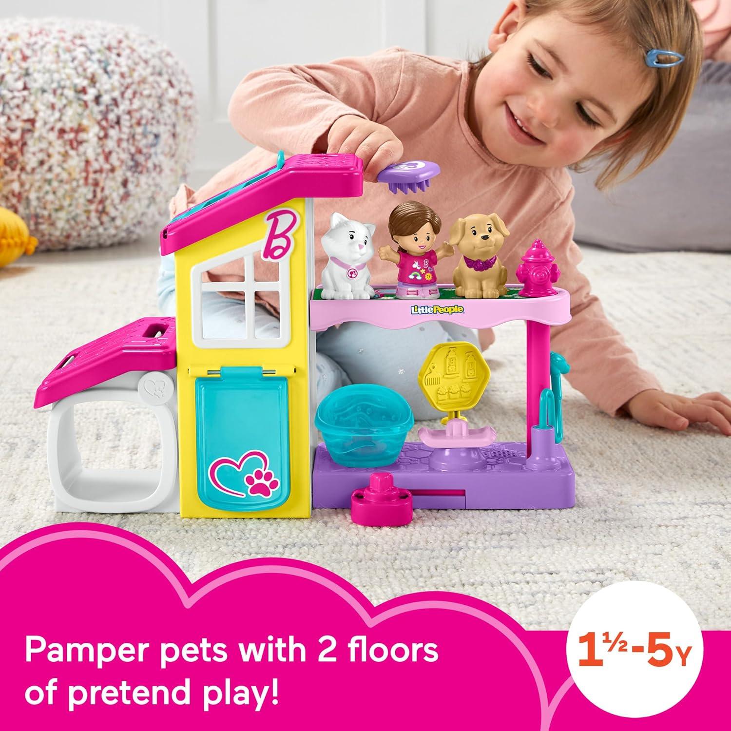 Fisher-Price Little People Spa de Mascotas Barbie 2 Pisos