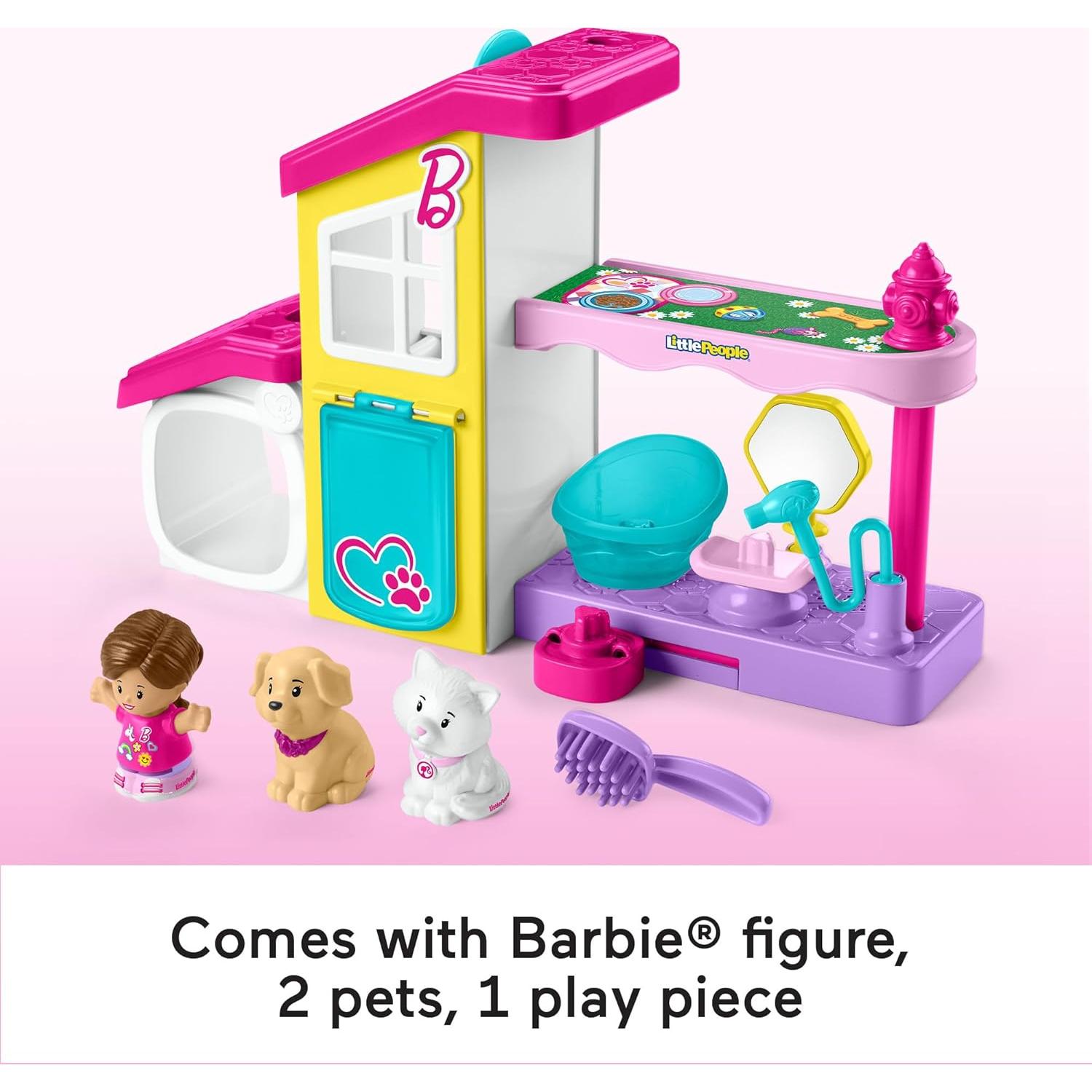 Fisher-Price Little People Spa de Mascotas Barbie 2 Pisos