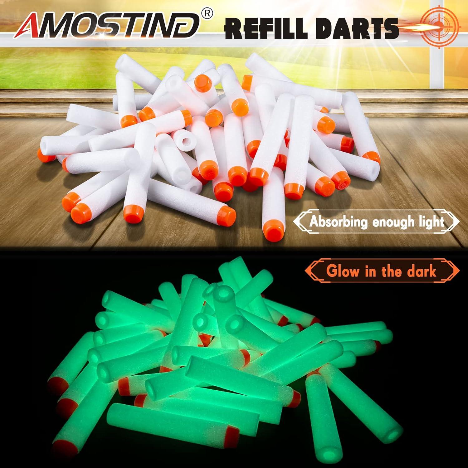 Dardos AMOSTING 1000PCS Brillantes para Nerf Elite 2.0