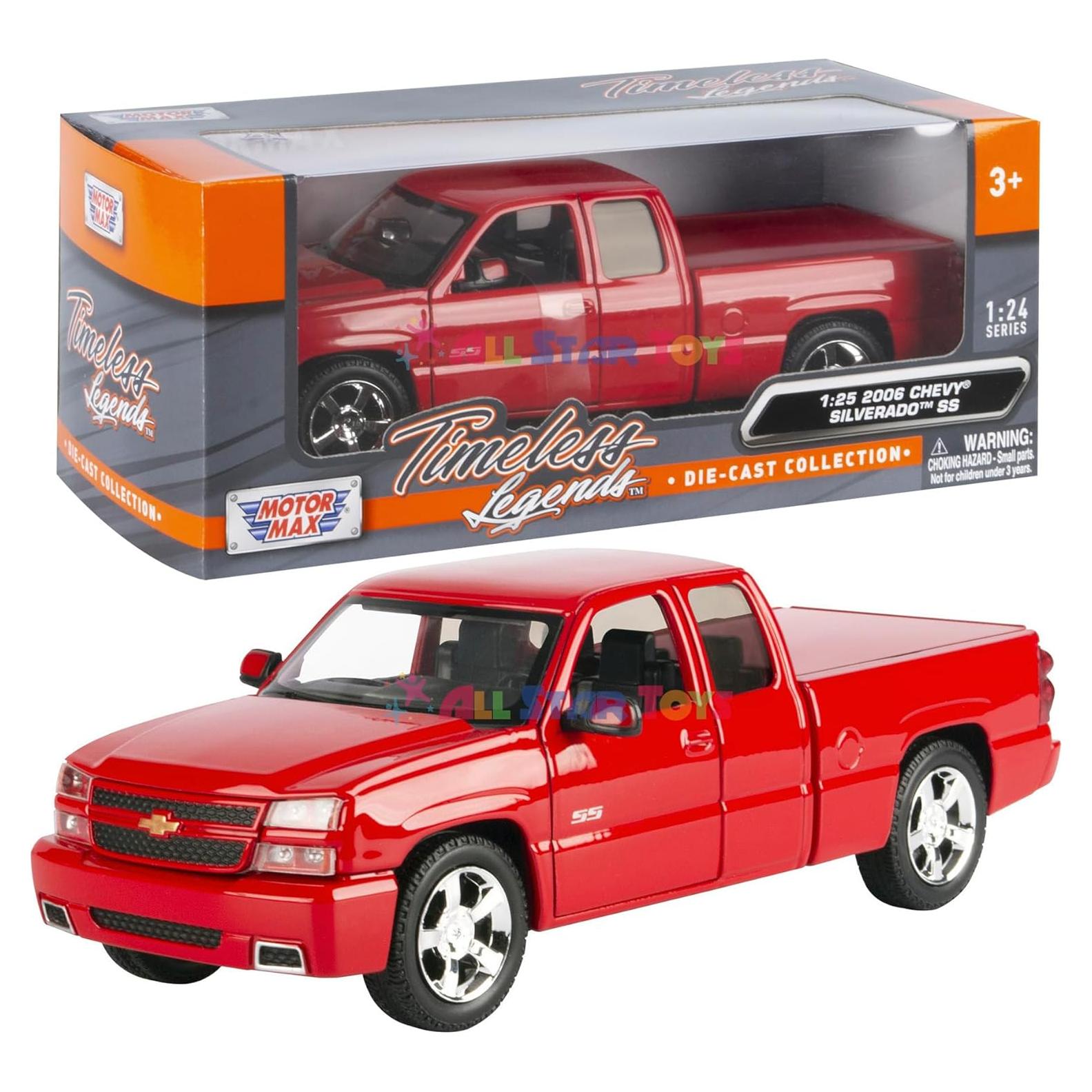 Modelo Diecast Camión Pickup Chevrolet Silverado SS 2006 1/25