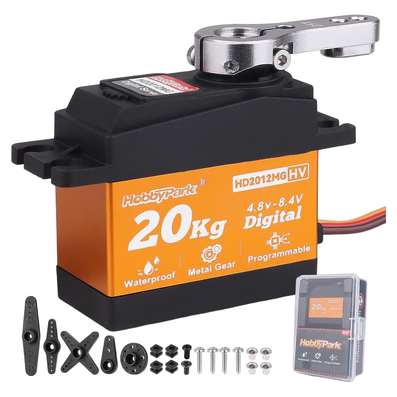 Servo RC Impermeable HobbyPark 20KG Digital 180° 25T
