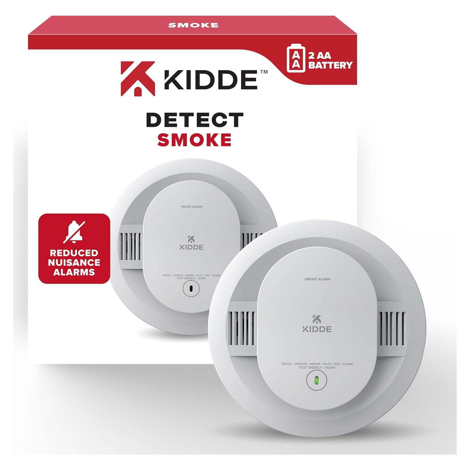 Detector de Humo Kidde 20SDR con Batería AA y LED