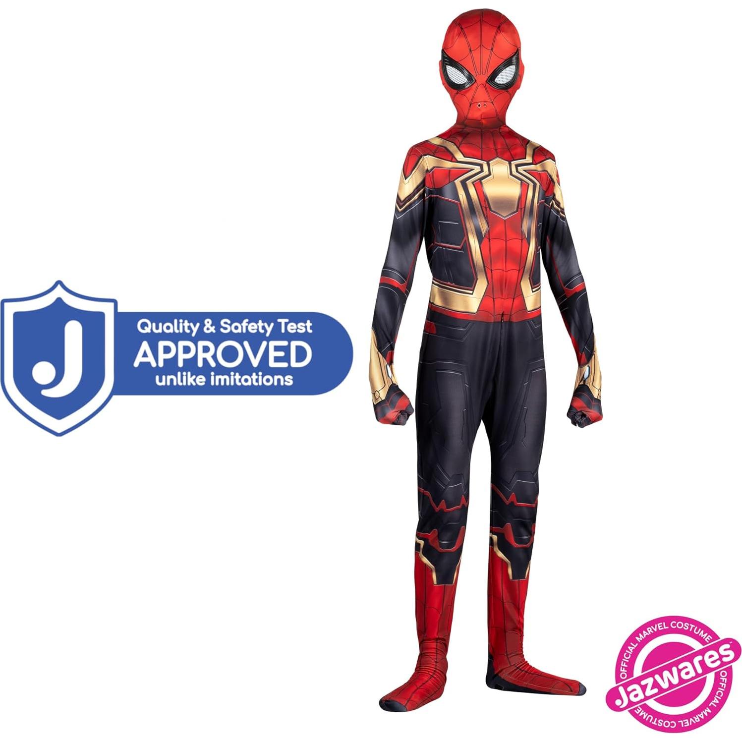 Traje Oficial Deluxe Zentai Spider-Man MARVEL para Jóvenes L