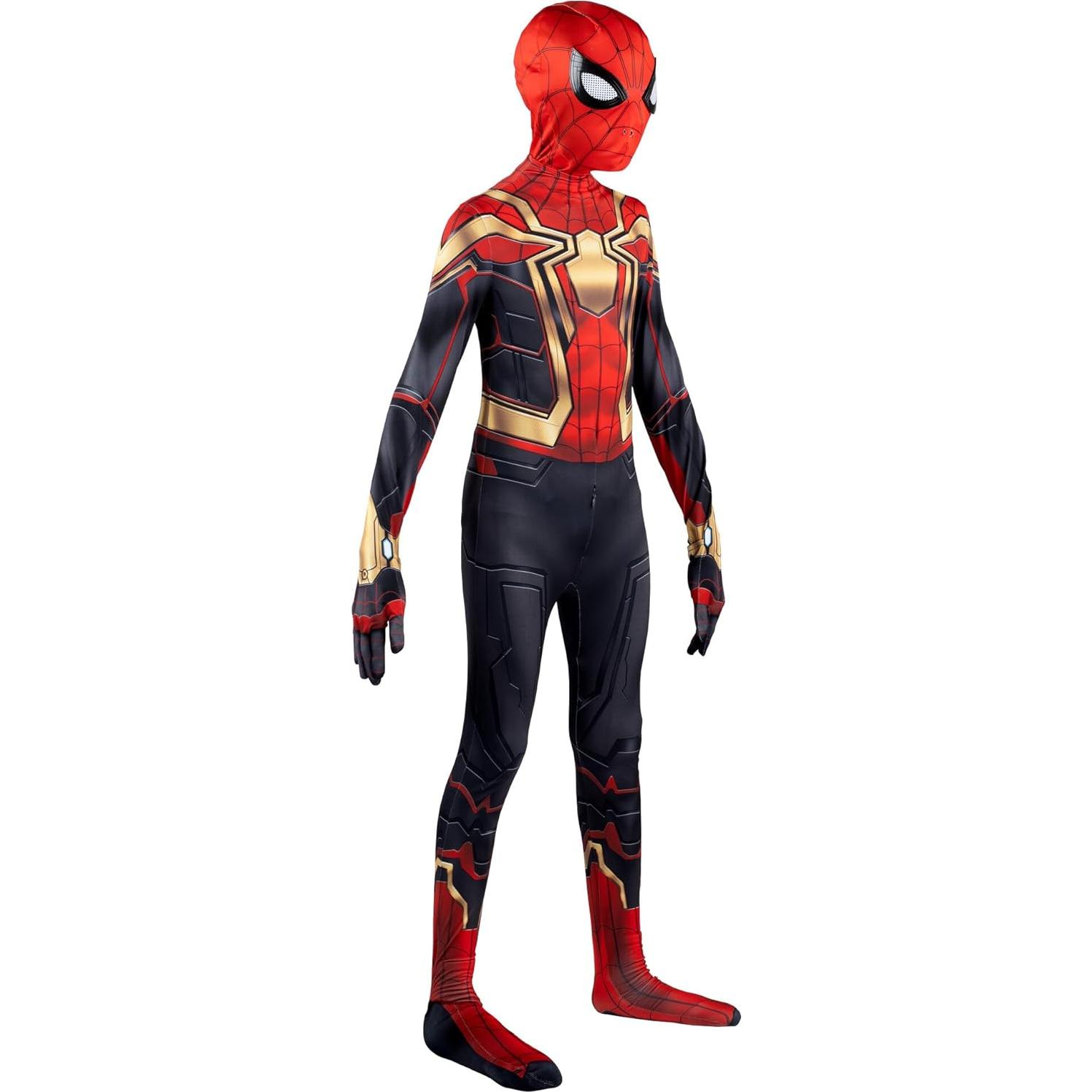 Traje Oficial Deluxe Zentai Spider-Man MARVEL para Jóvenes L