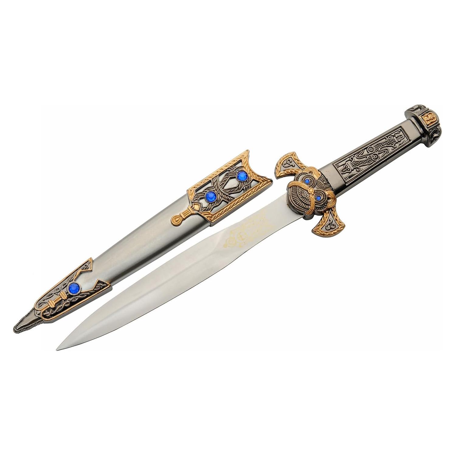 Daga Réplica Egipcia 32.39 cm Szco con Funda de Metal