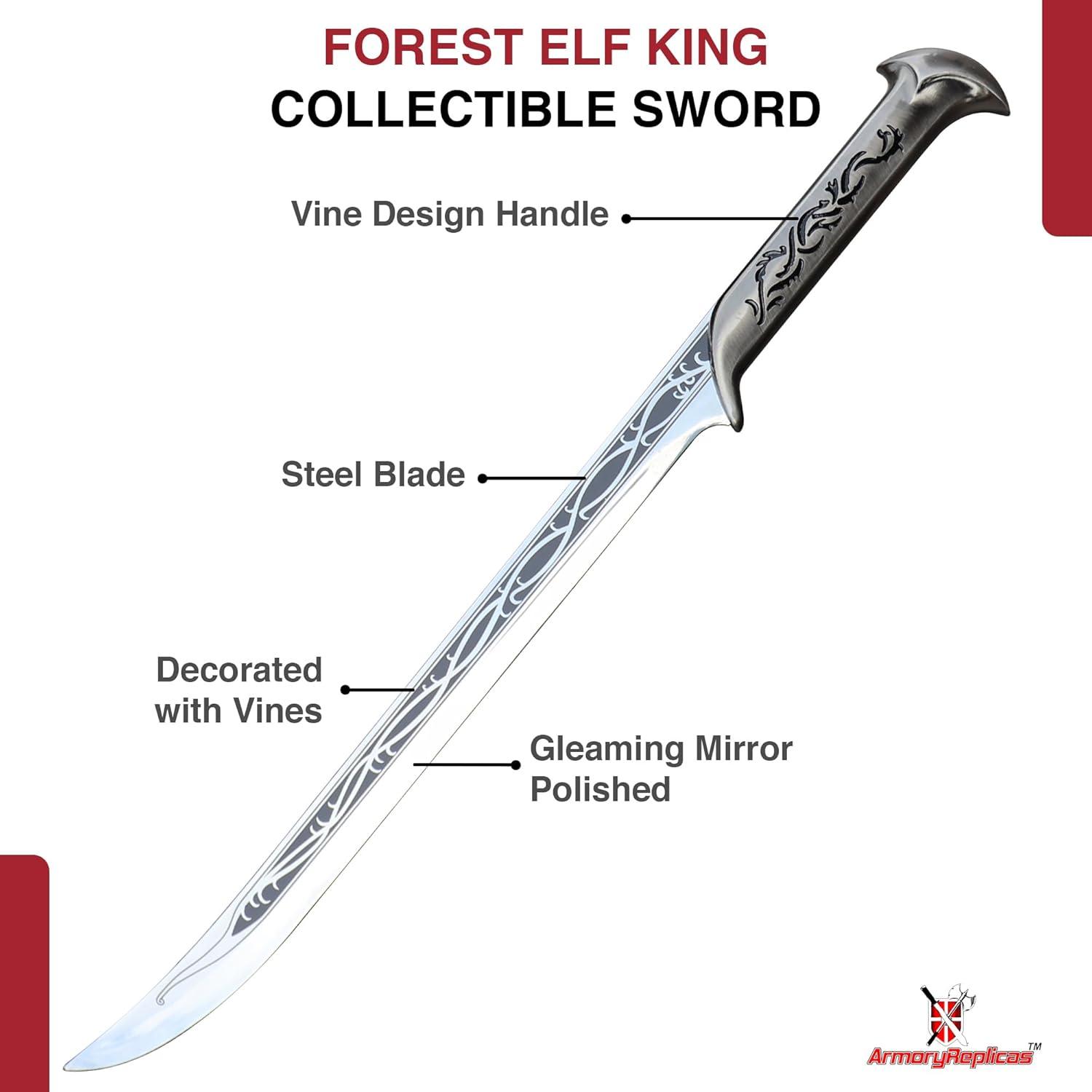 Espada Coleccionable Rey Elfo Réplicas de Armory 71.12 cm