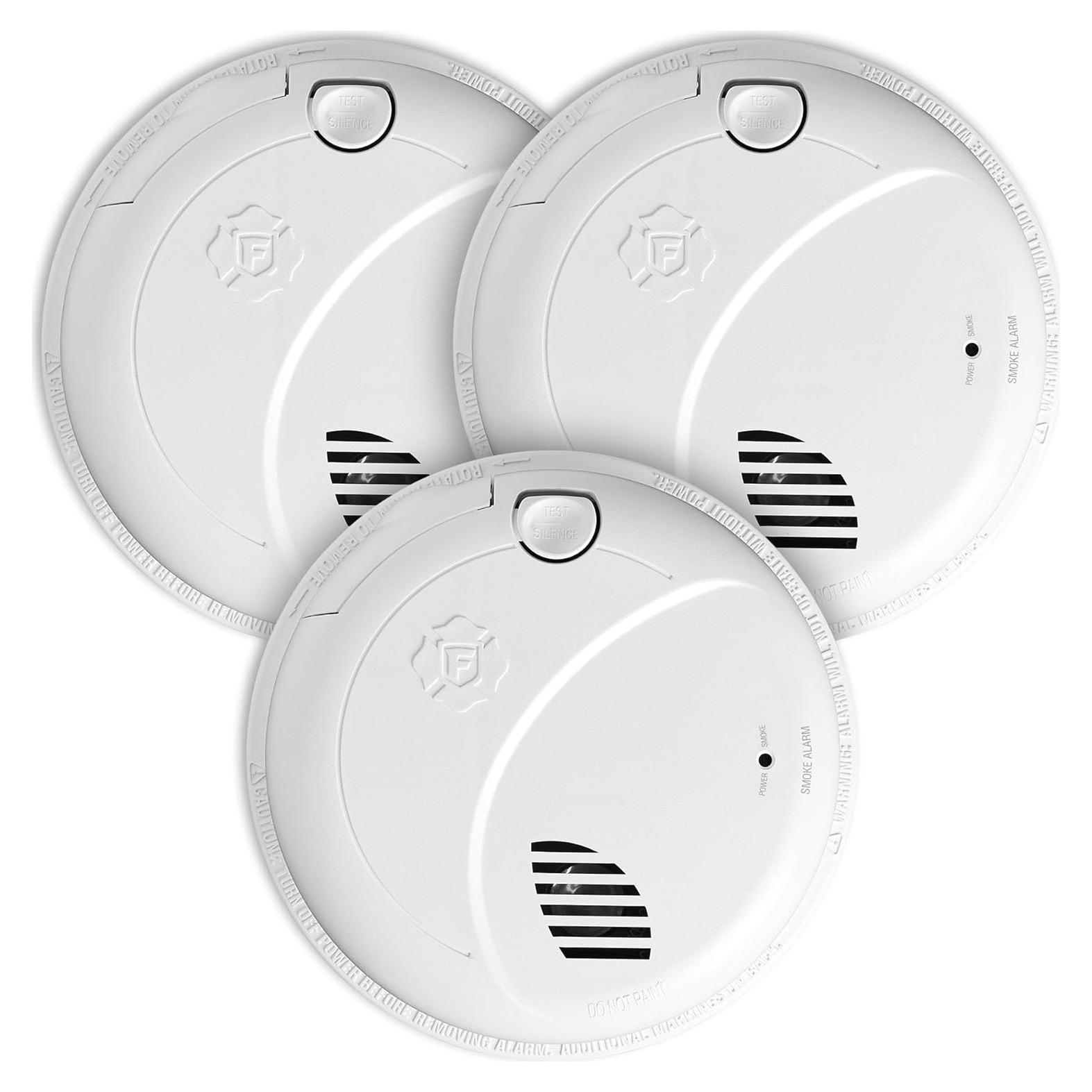 Alarma de Humo First Alert con Respaldo de Batería - Paquete de 3