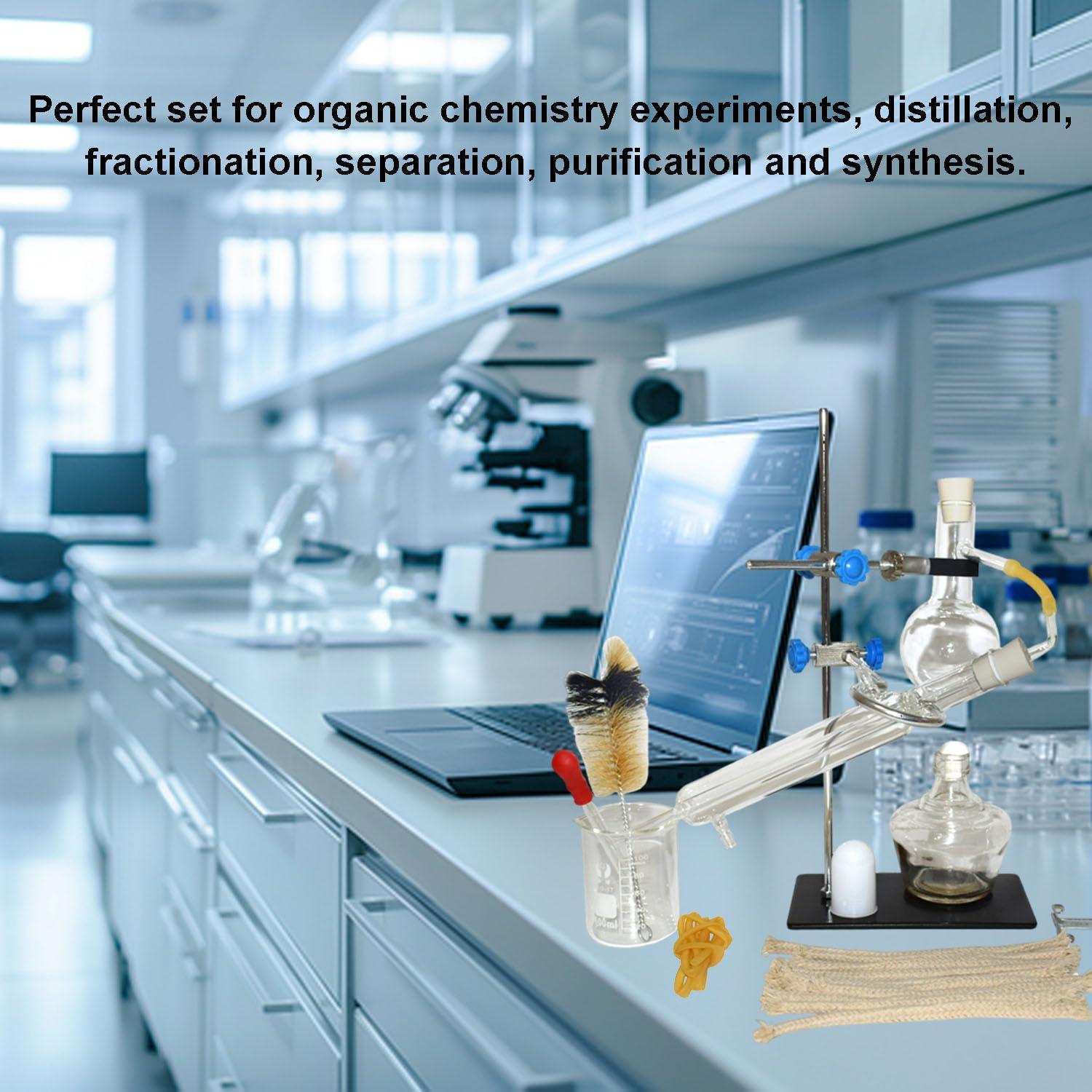 Destilador Casero 10 Piezas 100 ML Cristal de Laboratorio