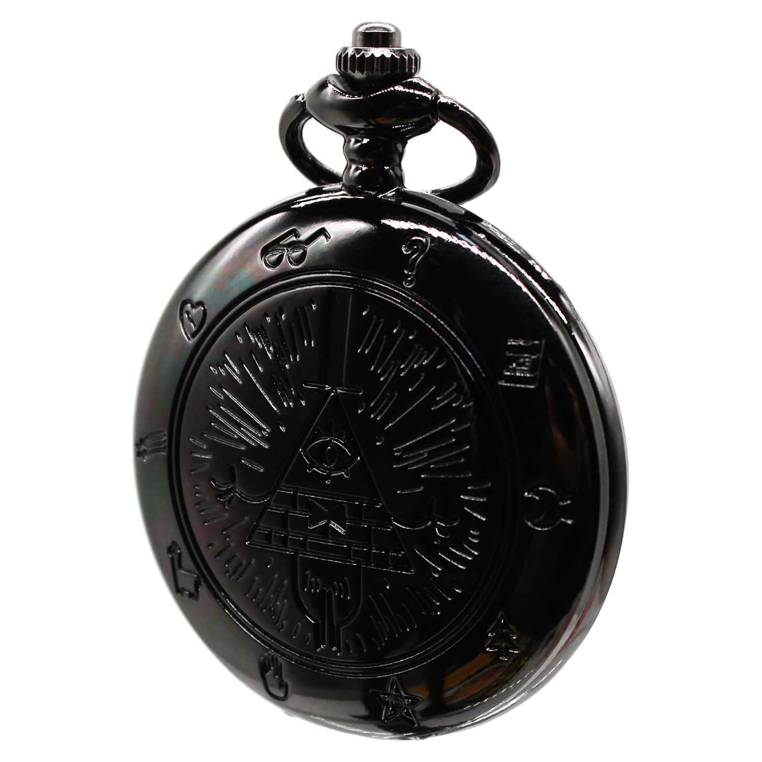 Reloj de bolsillo de cuarzo Gravity Falls Bill Cipher - Unisex