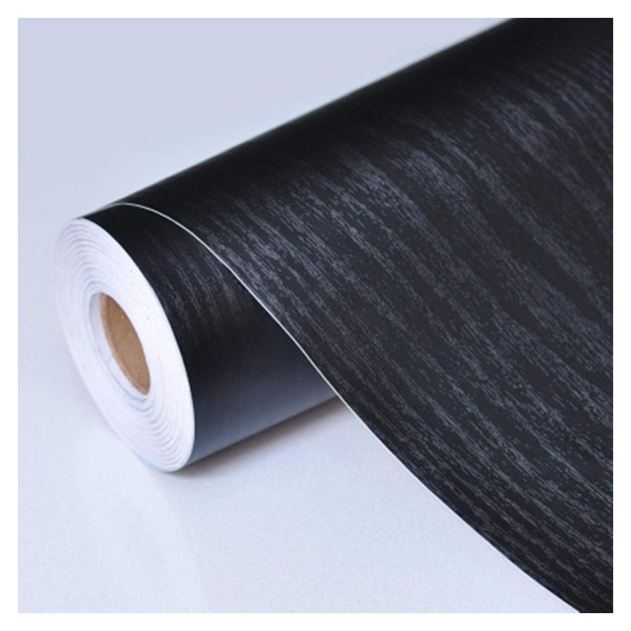 Papel Contact Autoadhesivo Madera Negra PracticalWs 45x200 cm