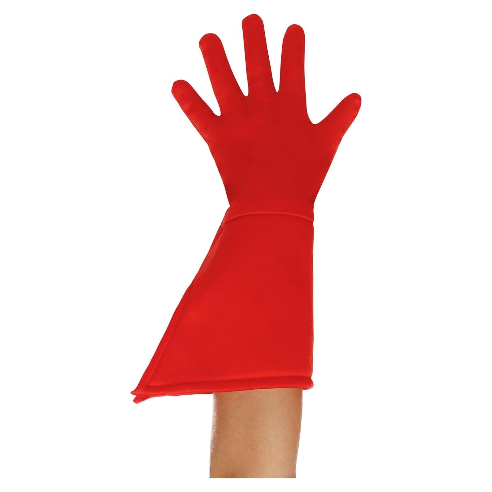 Guantes Rojos de Superhéroe para Niños Estándar FUN Costumes