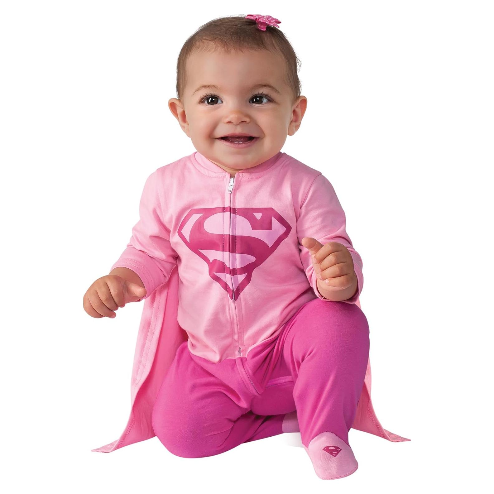 Disfraz de Supergirl Bebé Rubie's 6-12 meses Mono Rosa