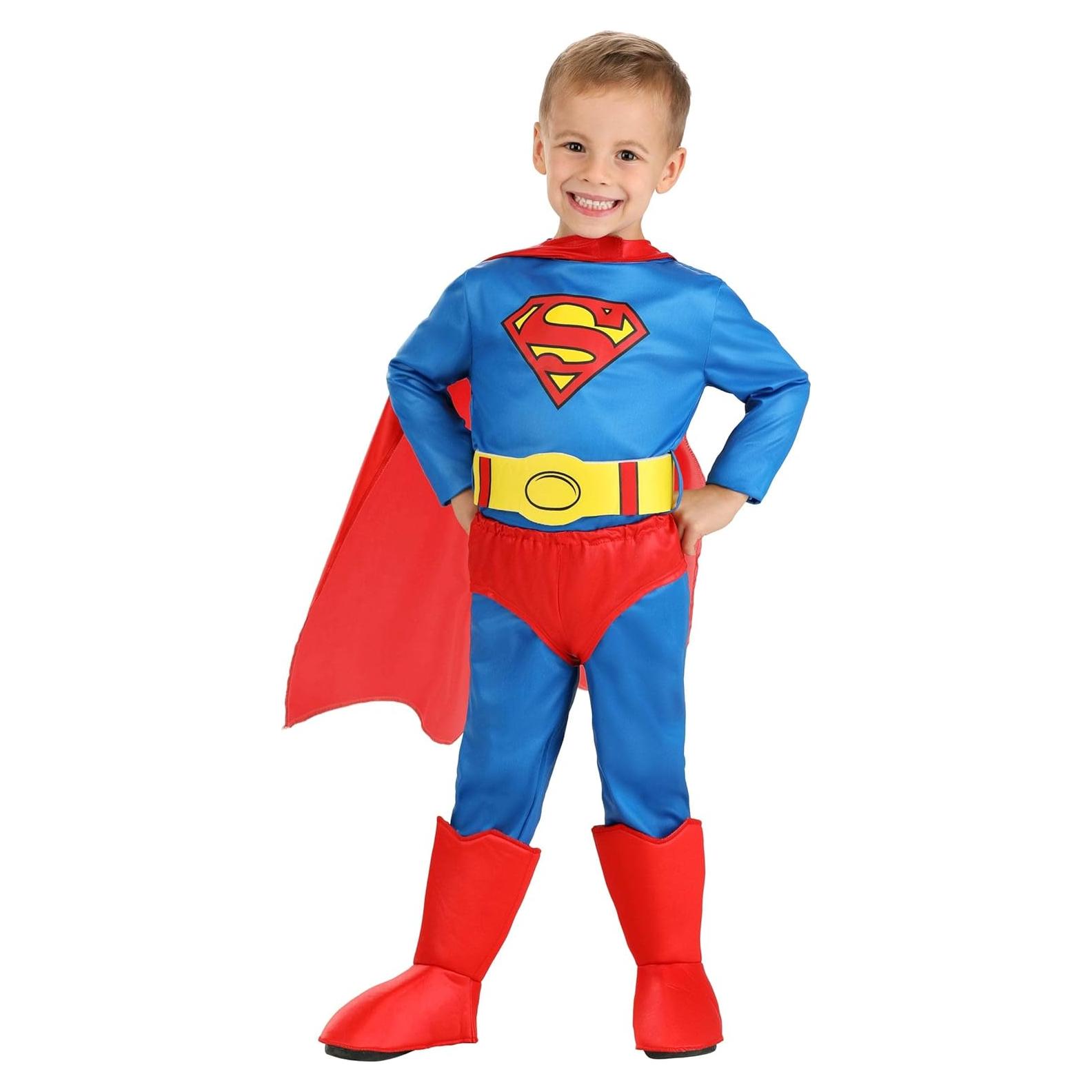 Disfraz Clásico de Superman para Niños 2T - Licencia Oficial DC Comics
